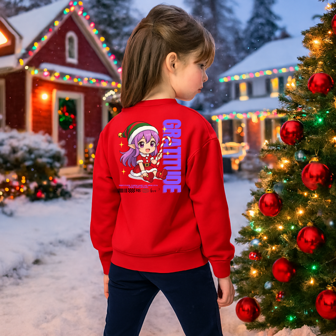 "Gratitude"- Black | Youth Sweatshirt