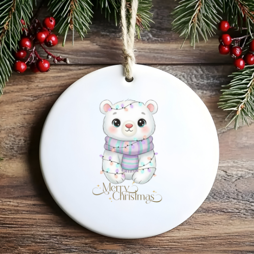 Polar Bear Lights Kids & Babies Ornament