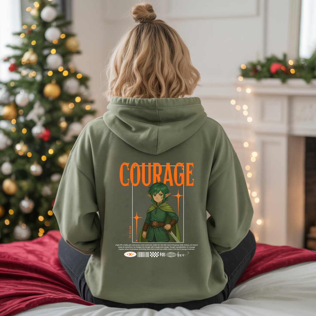 "Courage"- White | Youth Hoodie
