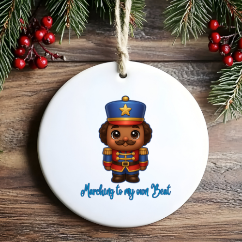 Nutcracker Blue Hat Kids & Babies Ornament