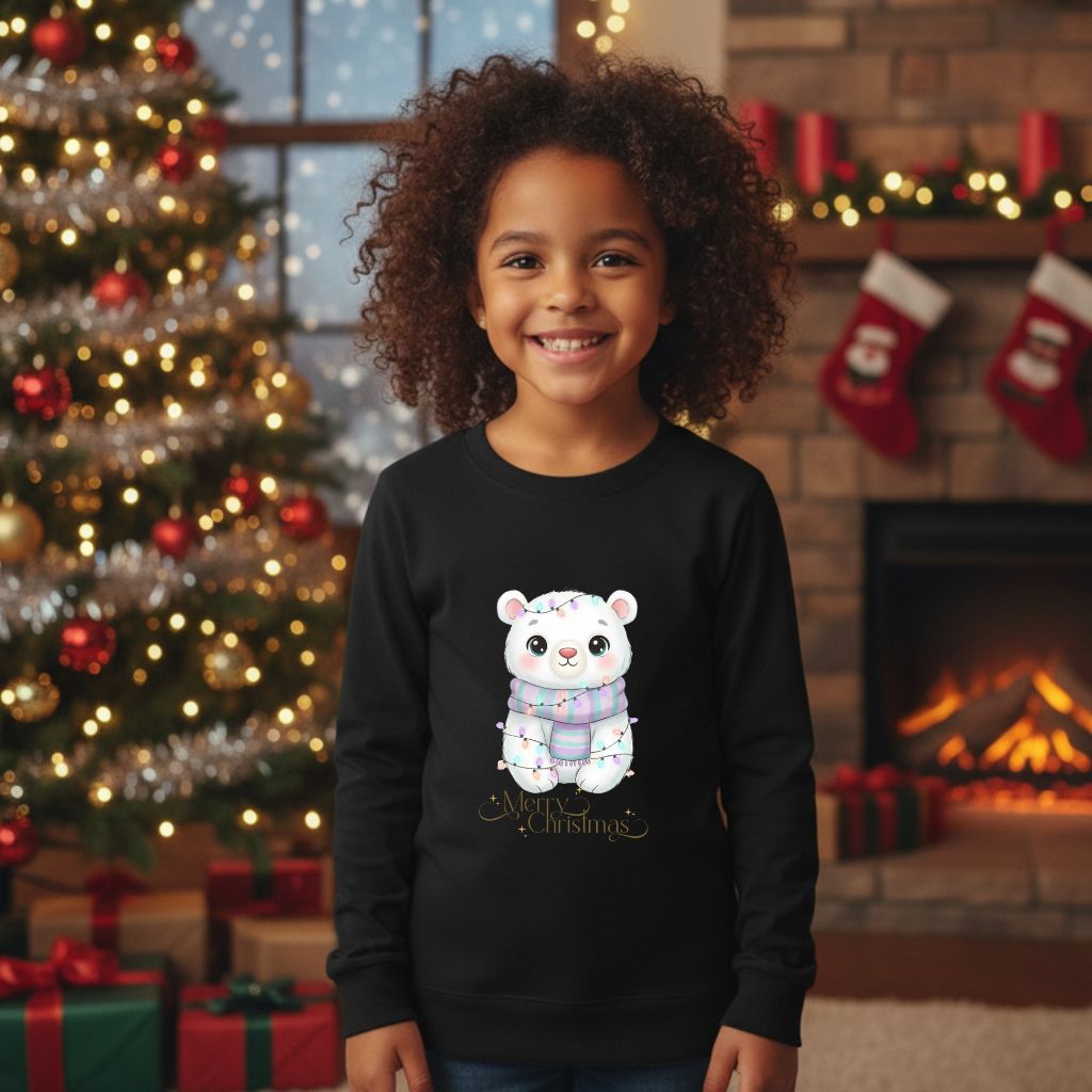 Polar Bear Lights Kids & Babies Sweatshirt