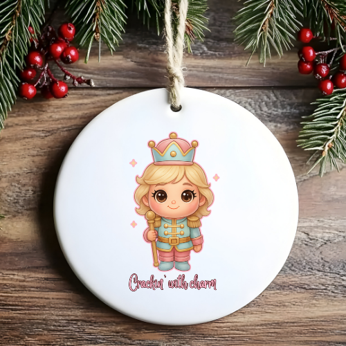 Chibi Queen Pink Kids & Babies Ornament