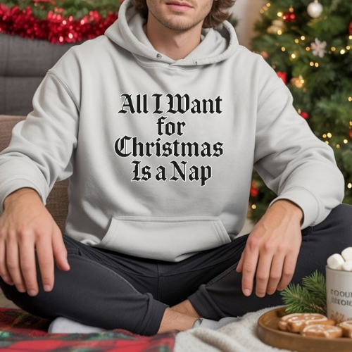 Christmas Nap Teen Hoodie