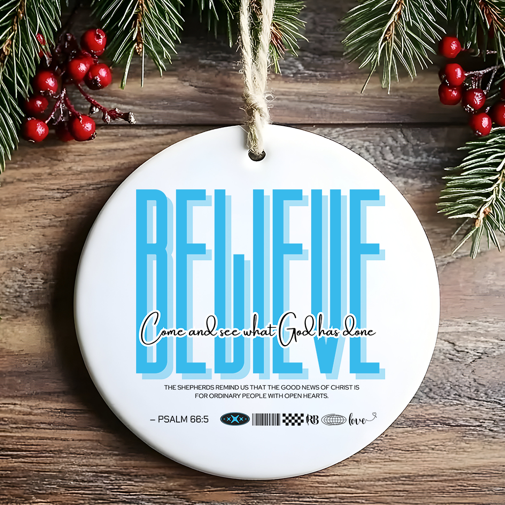 Believe Biblical Ornaments