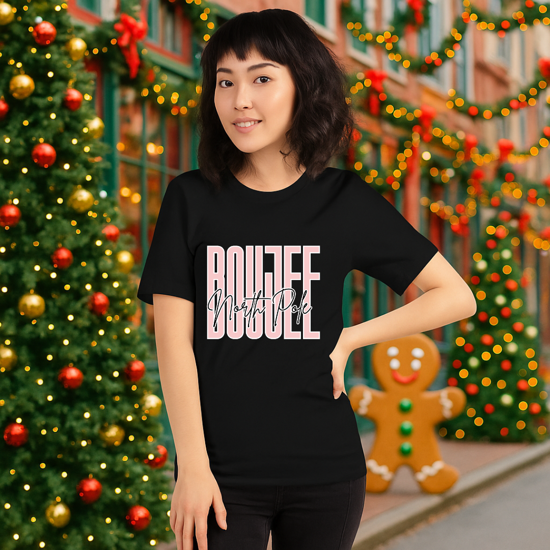 "Boujee North Pole"- White | Adults t-shirt | – RB Designa Co