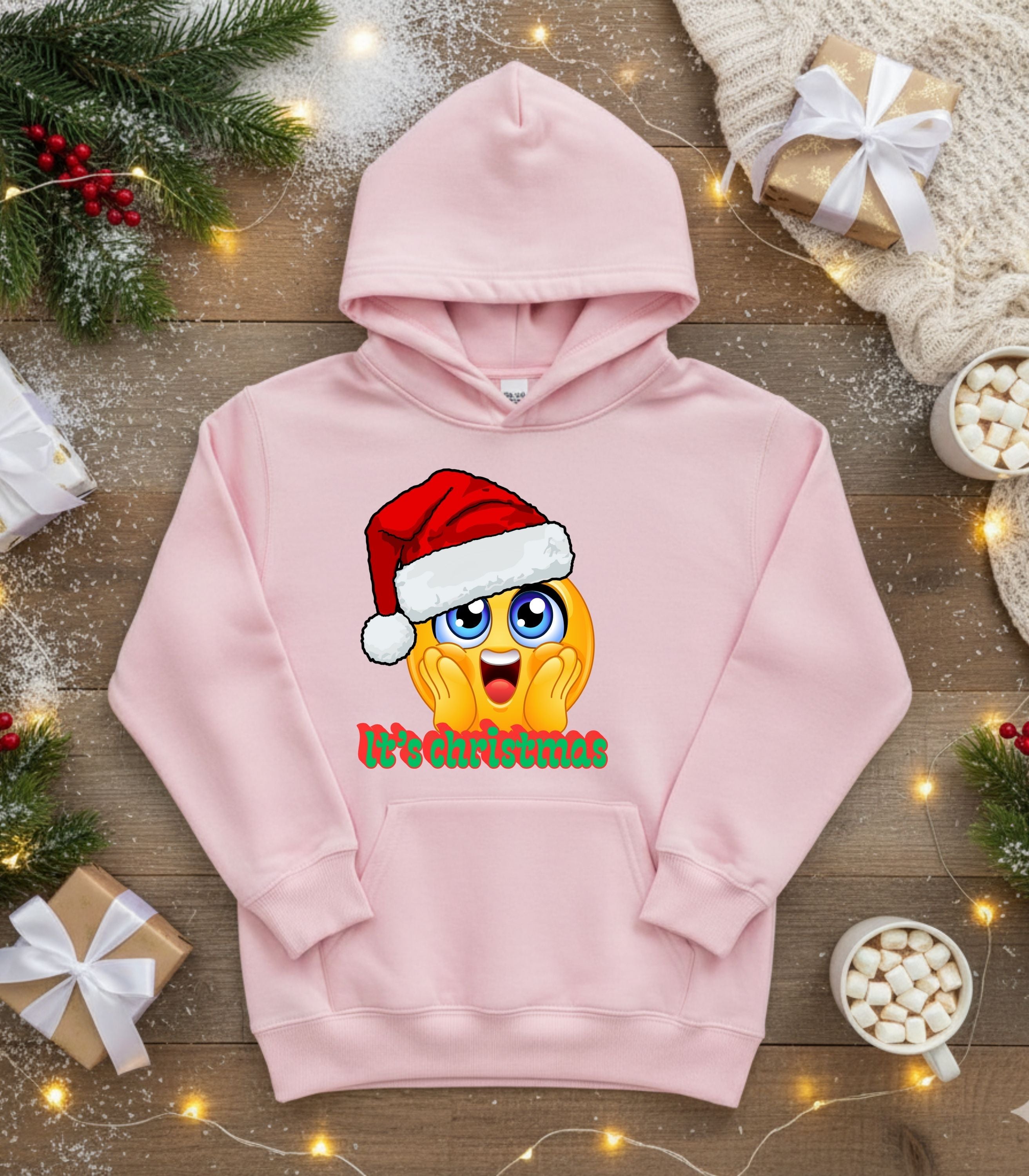 Emoji Santa Hat Kid&