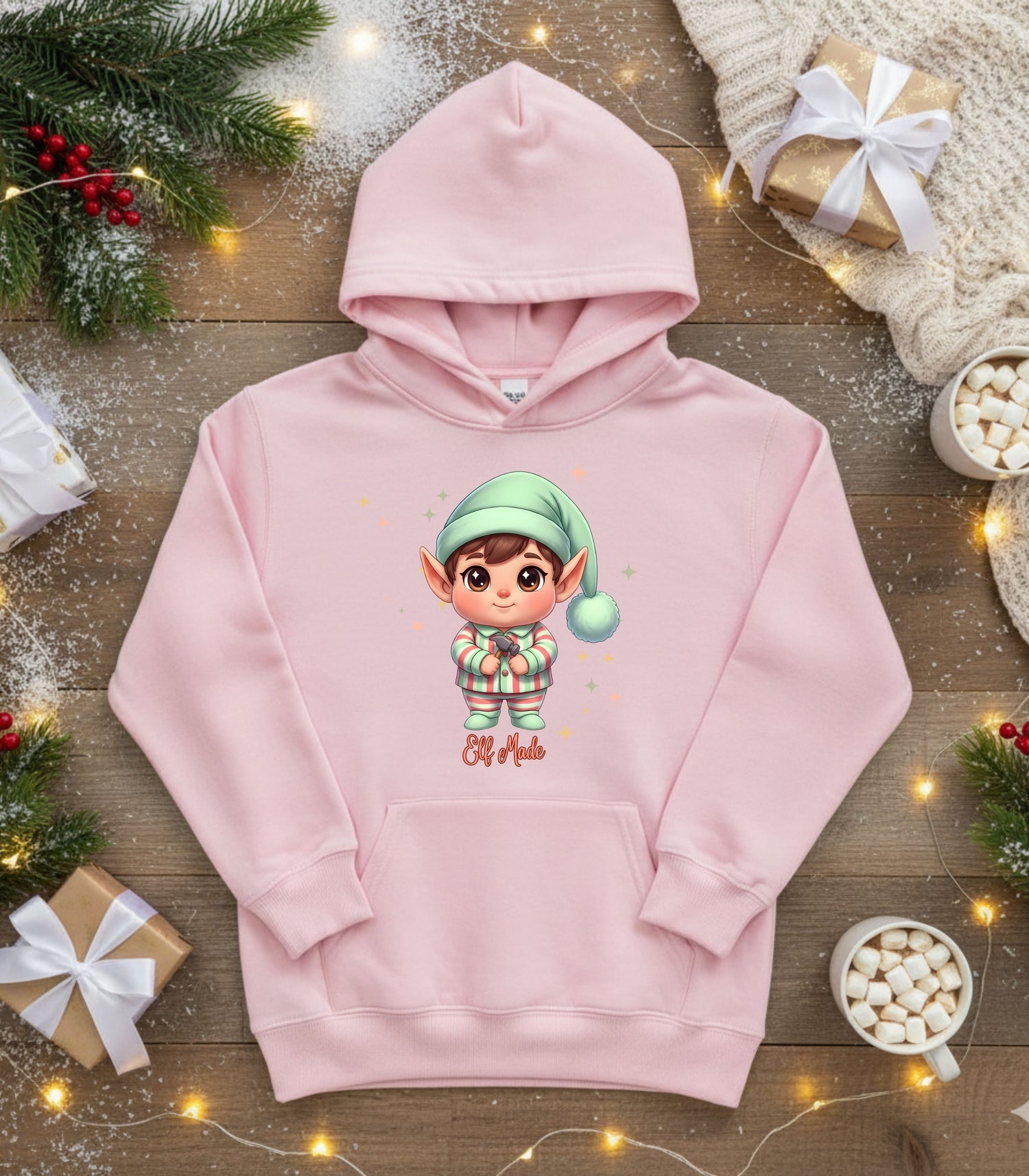 Cute Elf Green Hat Kid&