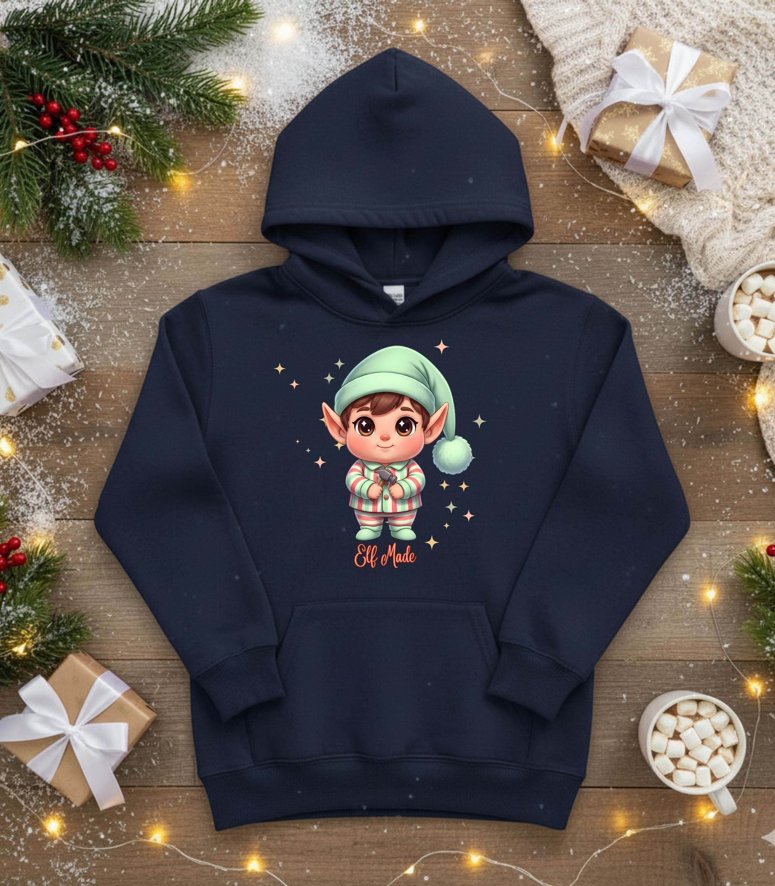 Cute Elf Green Hat Kid&