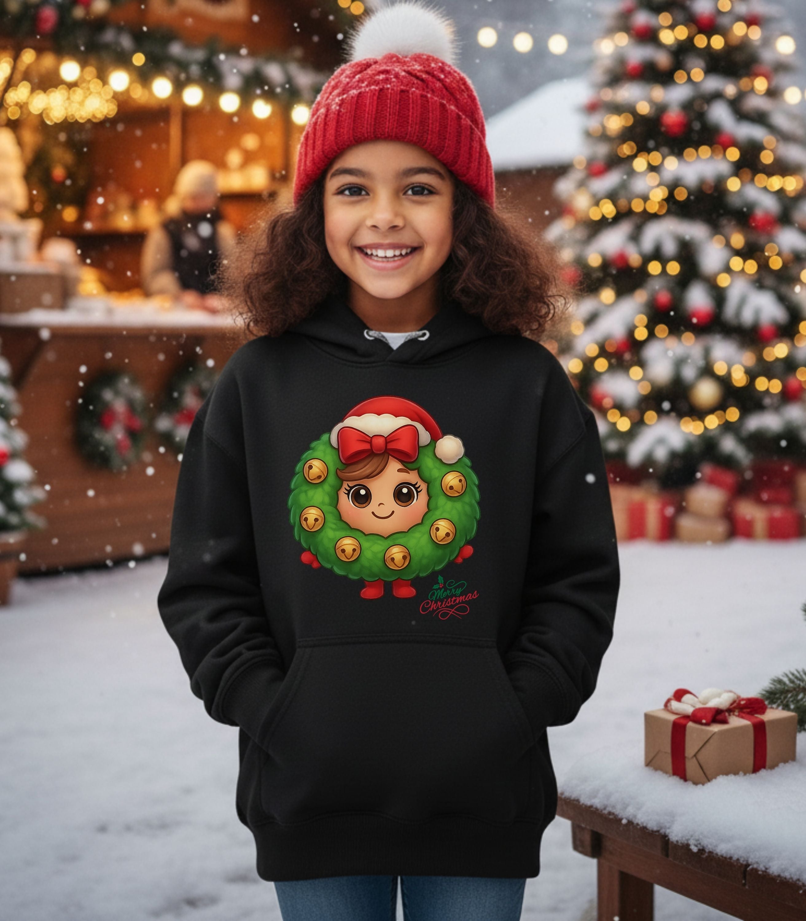 Christmas Wreath Head Kid&