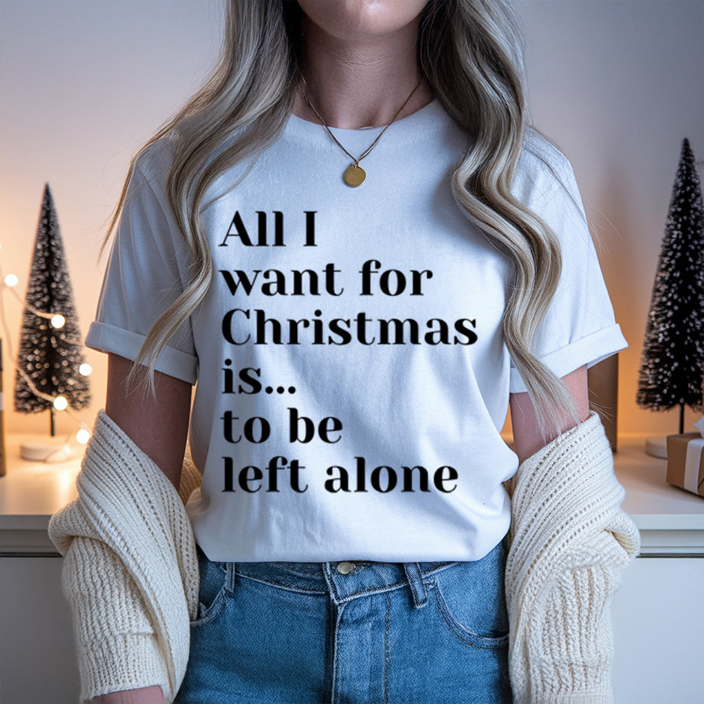 Left Alone Light Anti-Christmas / Bah Humbug T-shirt