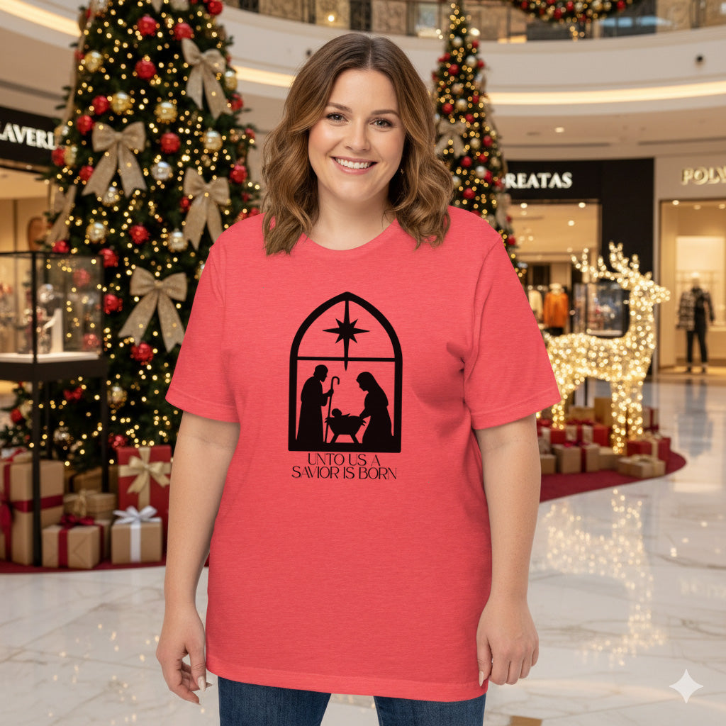 Savior is Born Biblical T-shirt | – RB Designa Co
