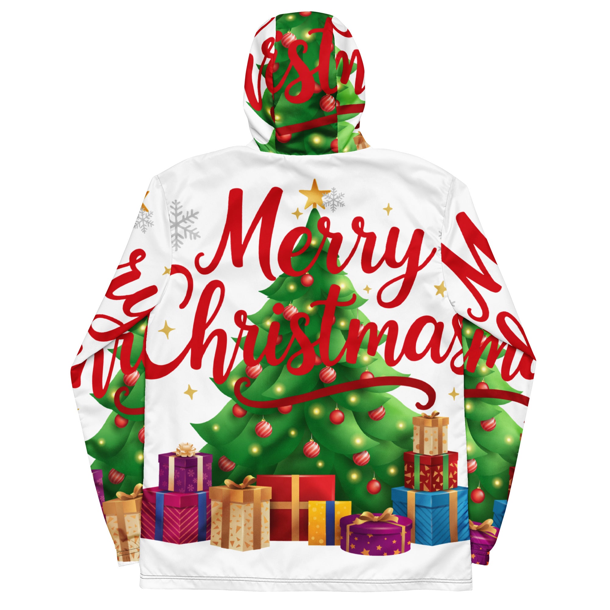 Merry Christmas Red Teen Windbreaker | – RB Designa Co