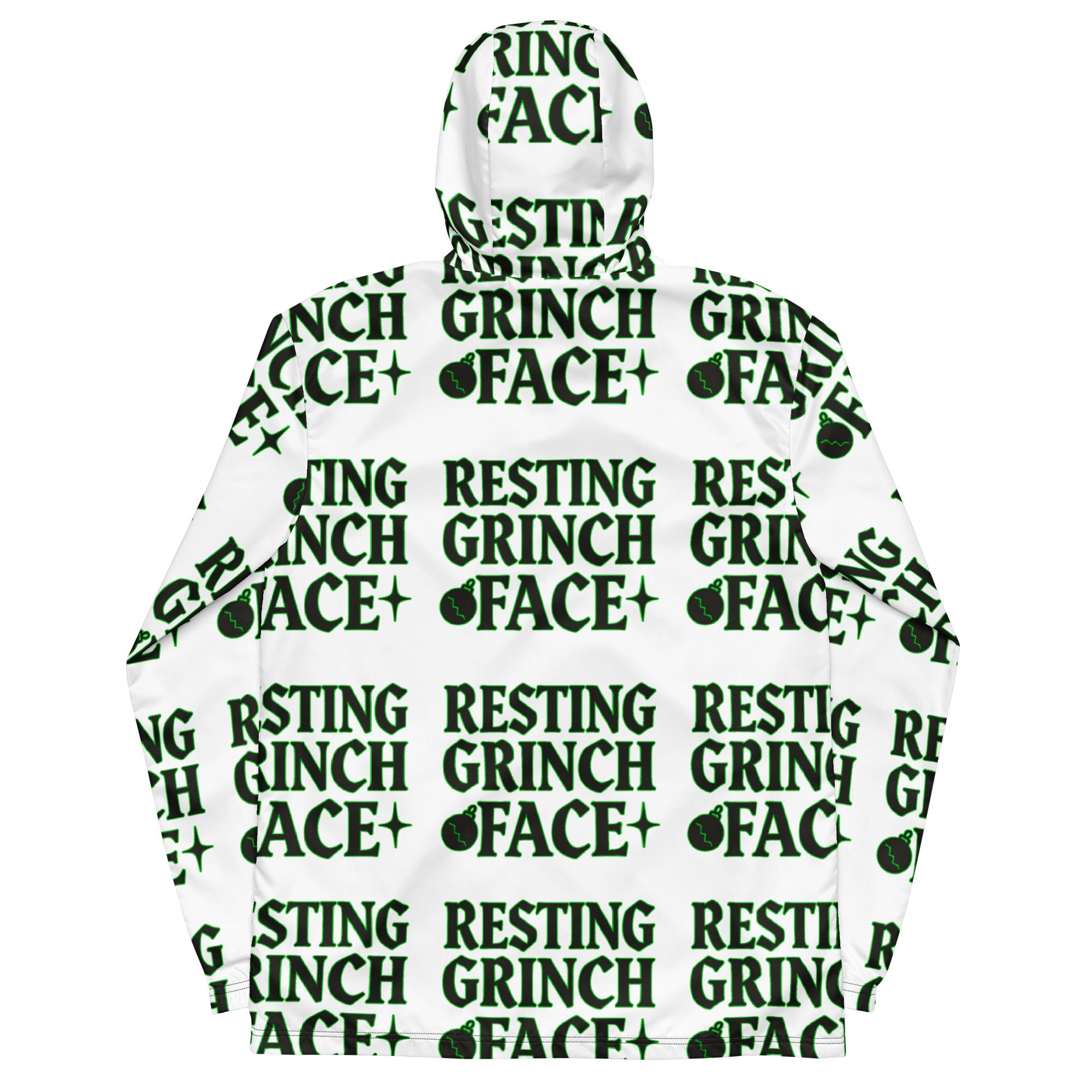 Resting Grinch Face Goth Teen Windbreaker | – RB Designa Co