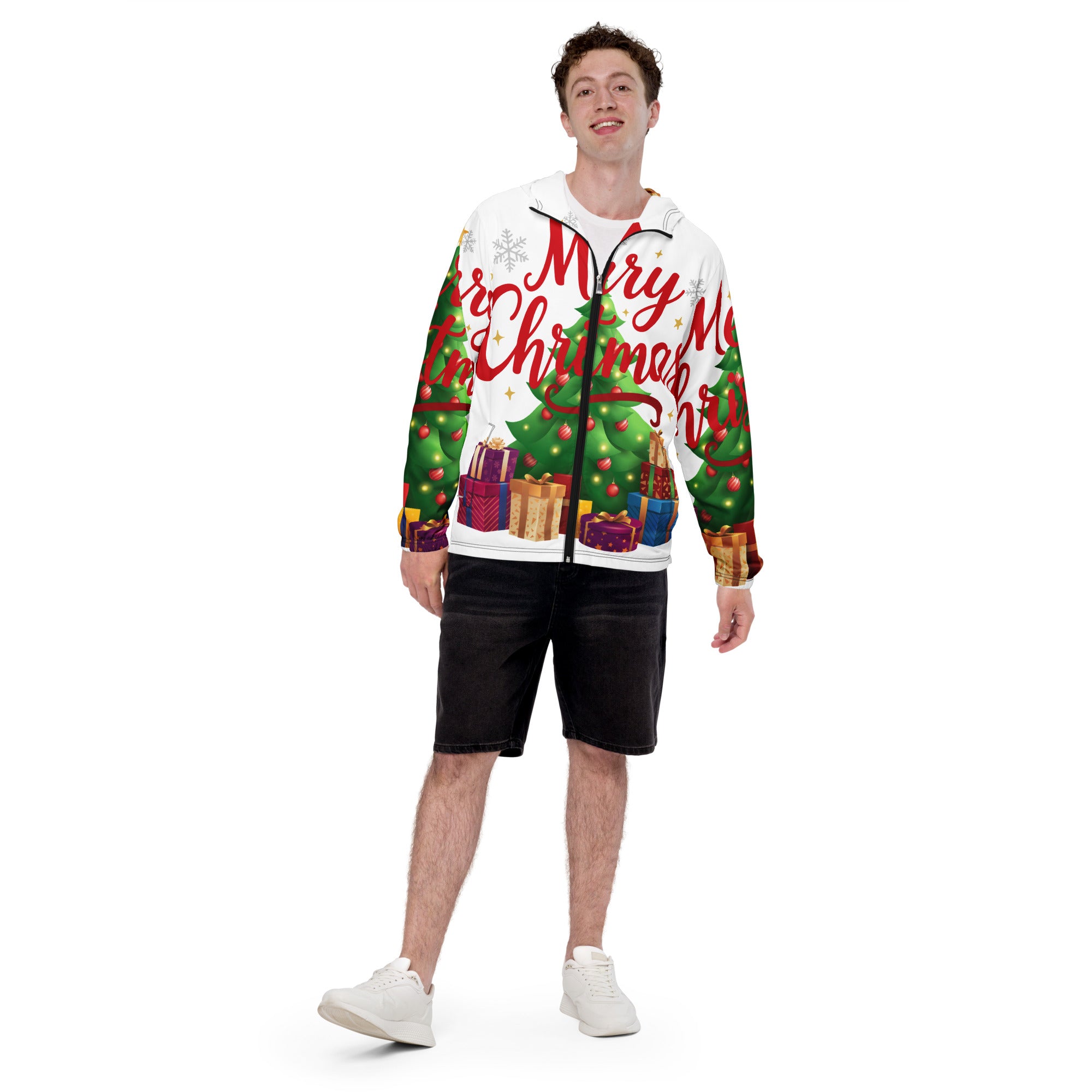 Merry Christmas Red Teen Windbreaker | – RB Designa Co