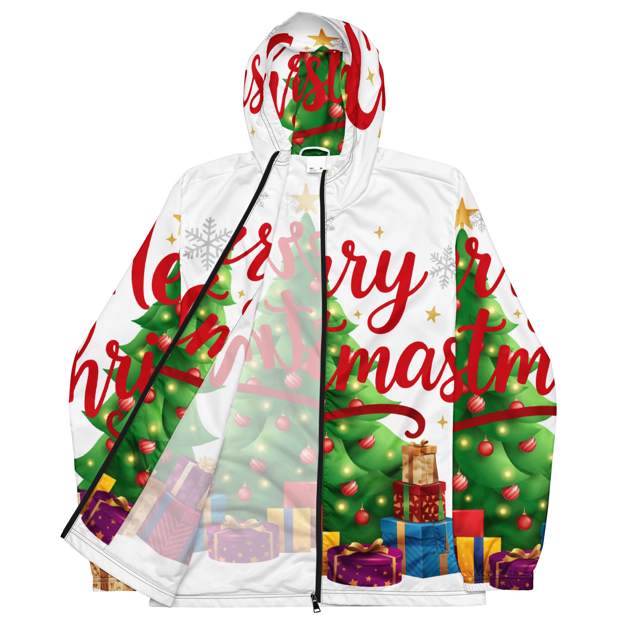 Merry Christmas Red Teen Windbreaker | – RB Designa Co