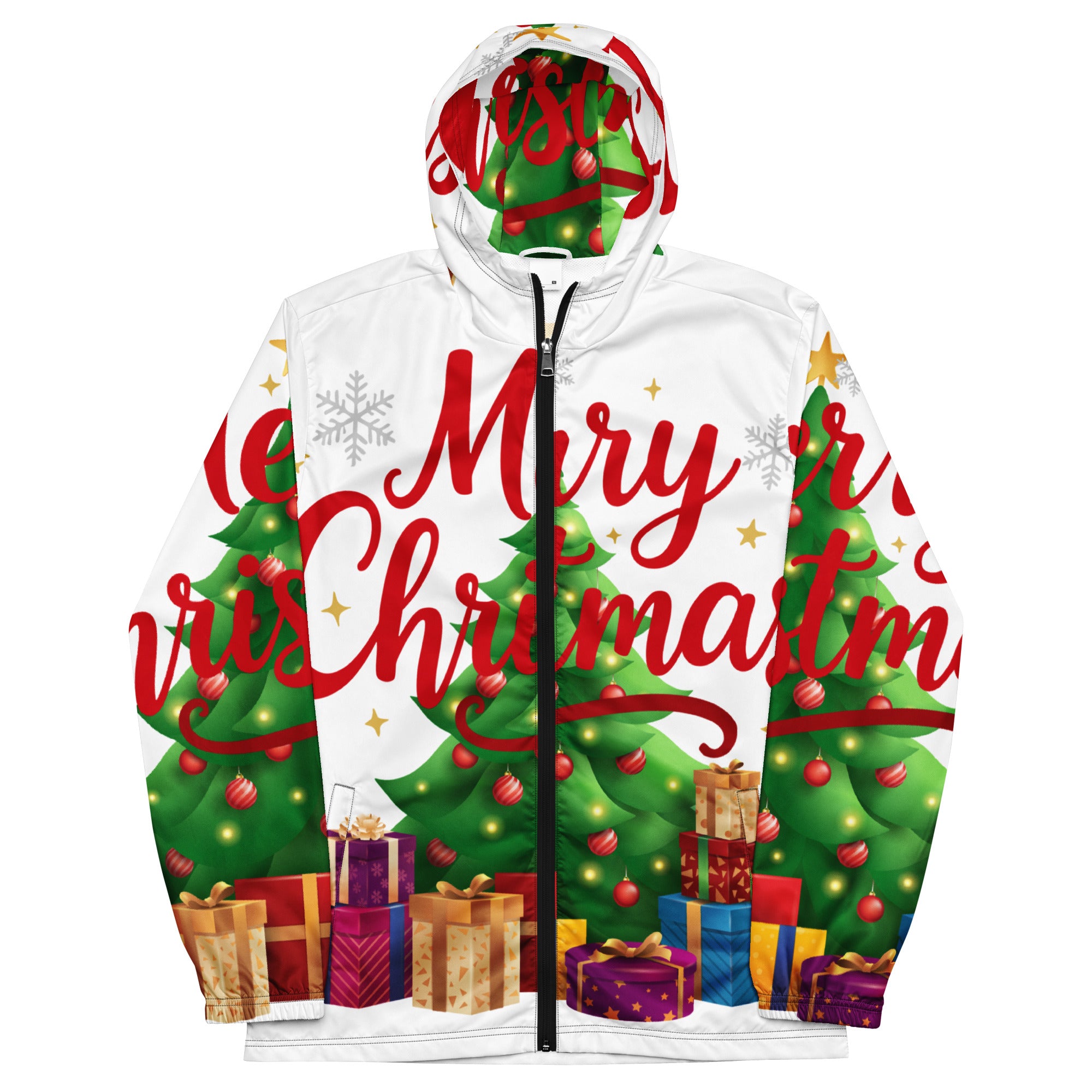 Merry Christmas Red Teen Windbreaker | – RB Designa Co
