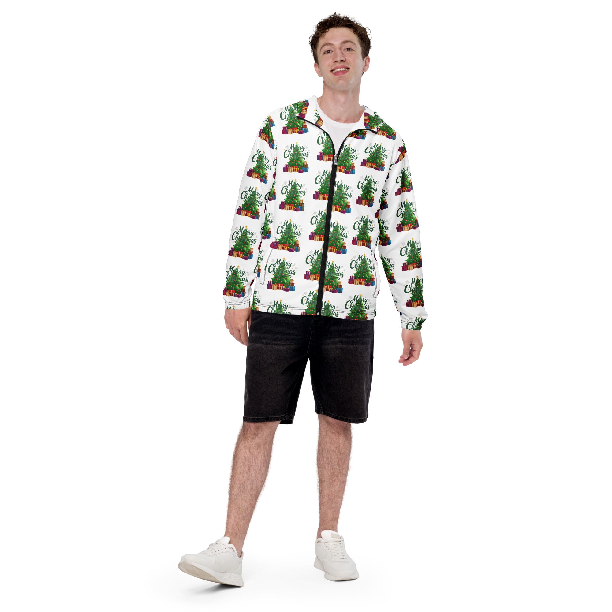 Merry Christmas Green Teen Windbreaker | – RB Designa Co