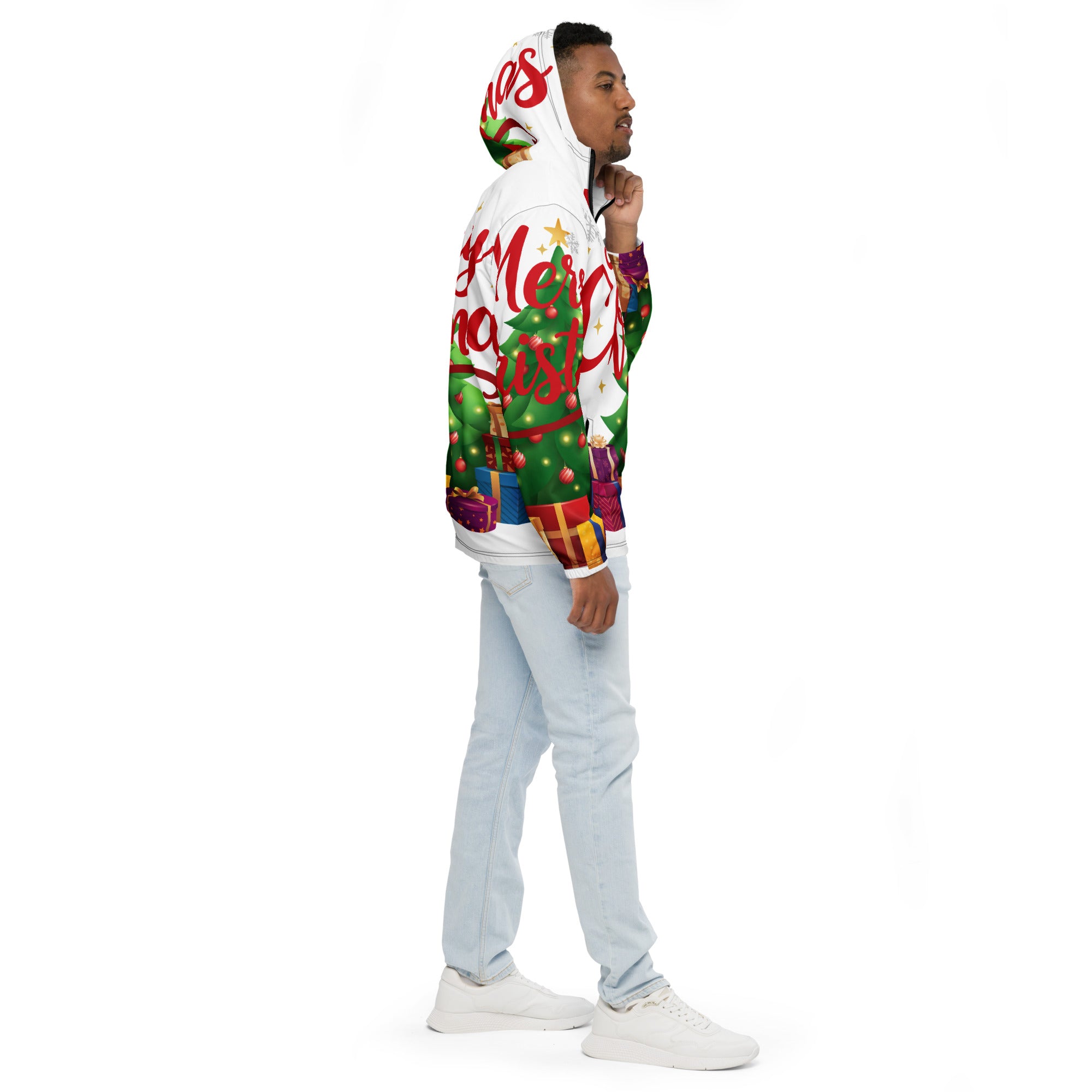 Merry Christmas Red Teen Windbreaker | – RB Designa Co