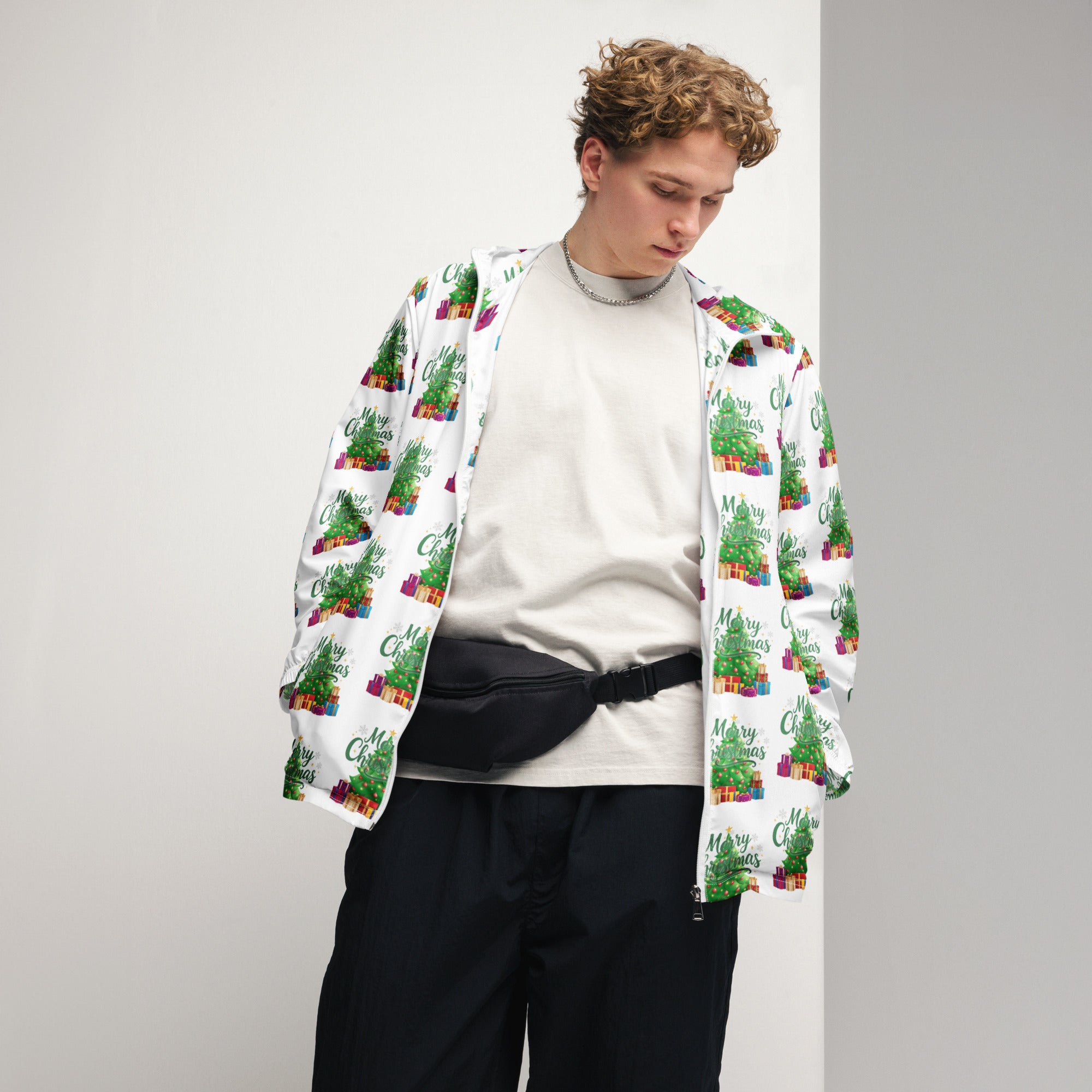 Merry Christmas Green Teen Windbreaker | – RB Designa Co