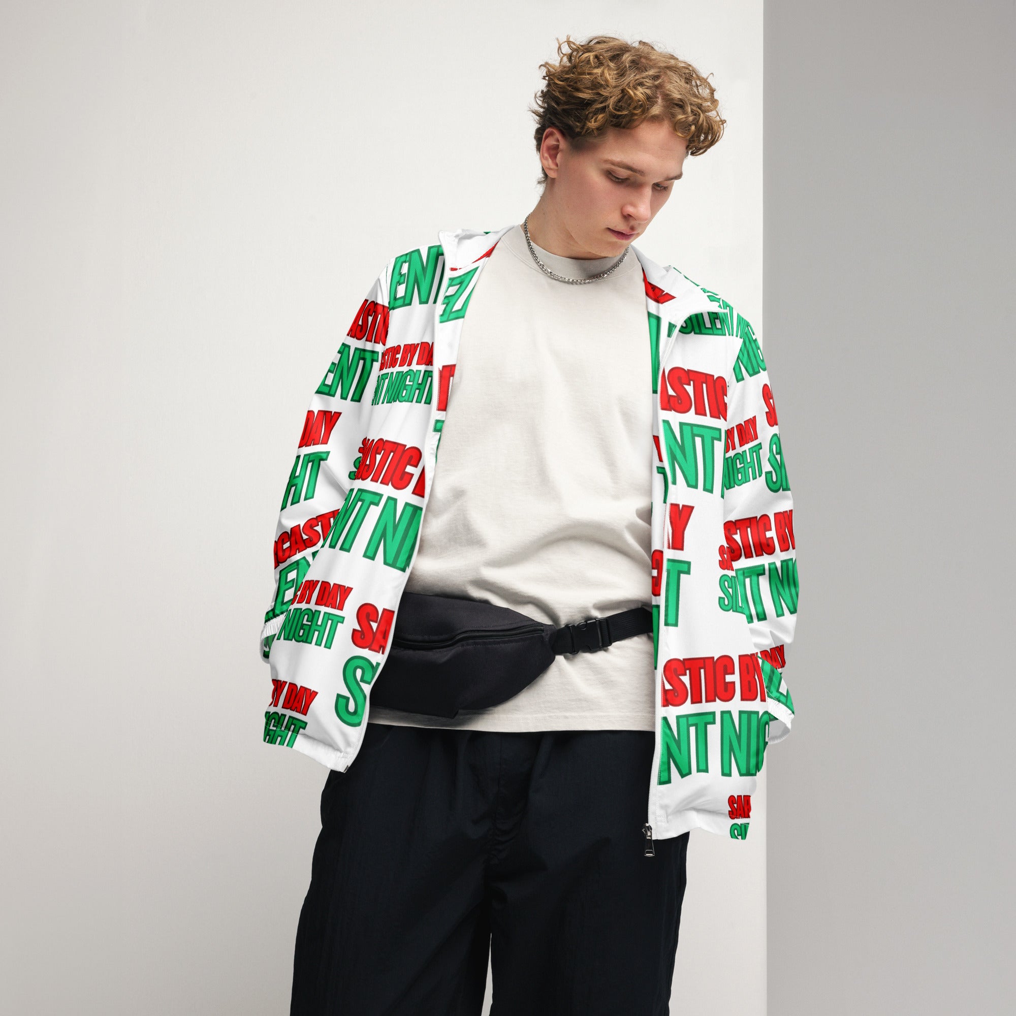 Sarcastic Silent Night Anti-Christmas / Bah Humbug Windbreaker | – RB Designa Co