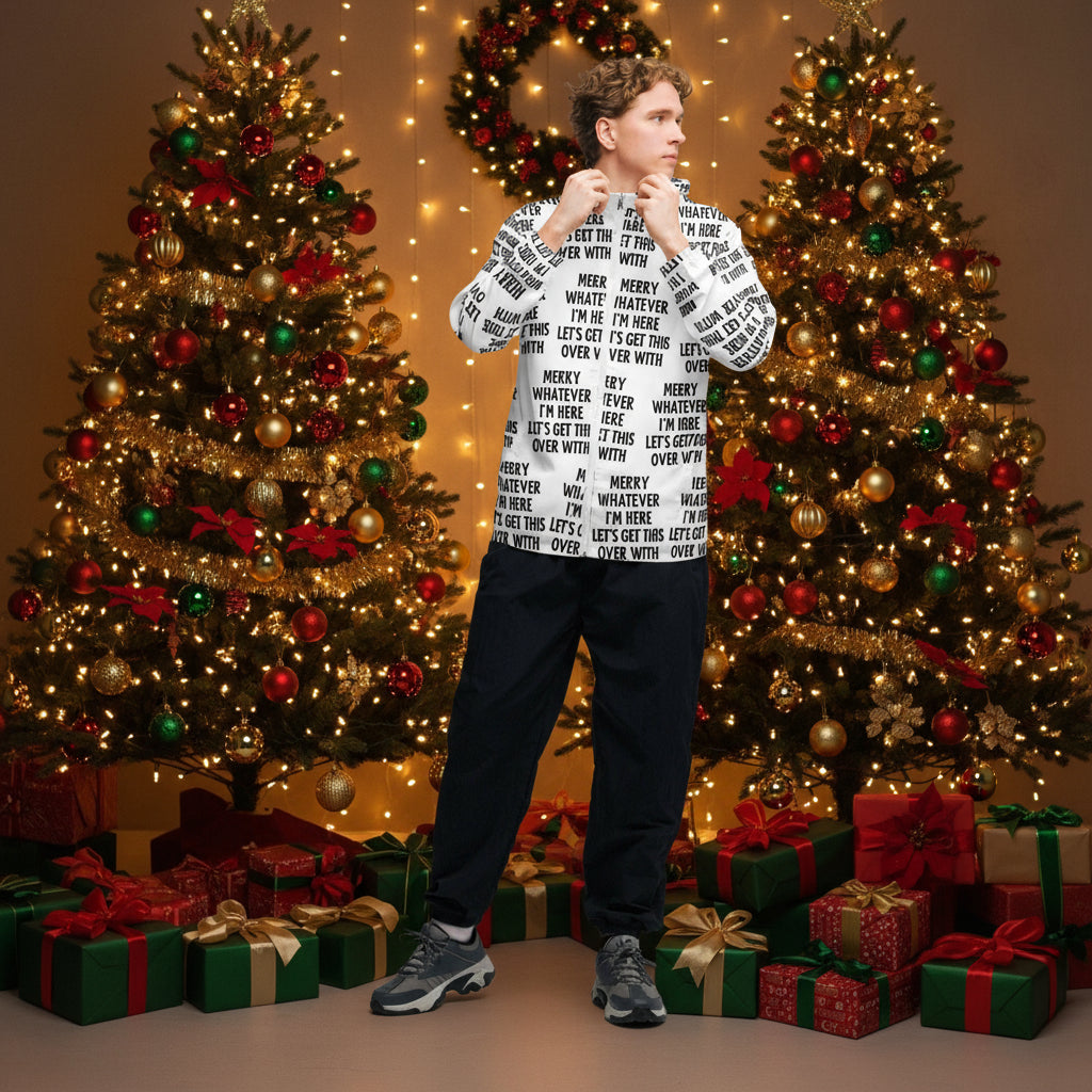 Merry Whatever Light Anti-Christmas / Bah Humbug Windbreaker | – RB Designa Co