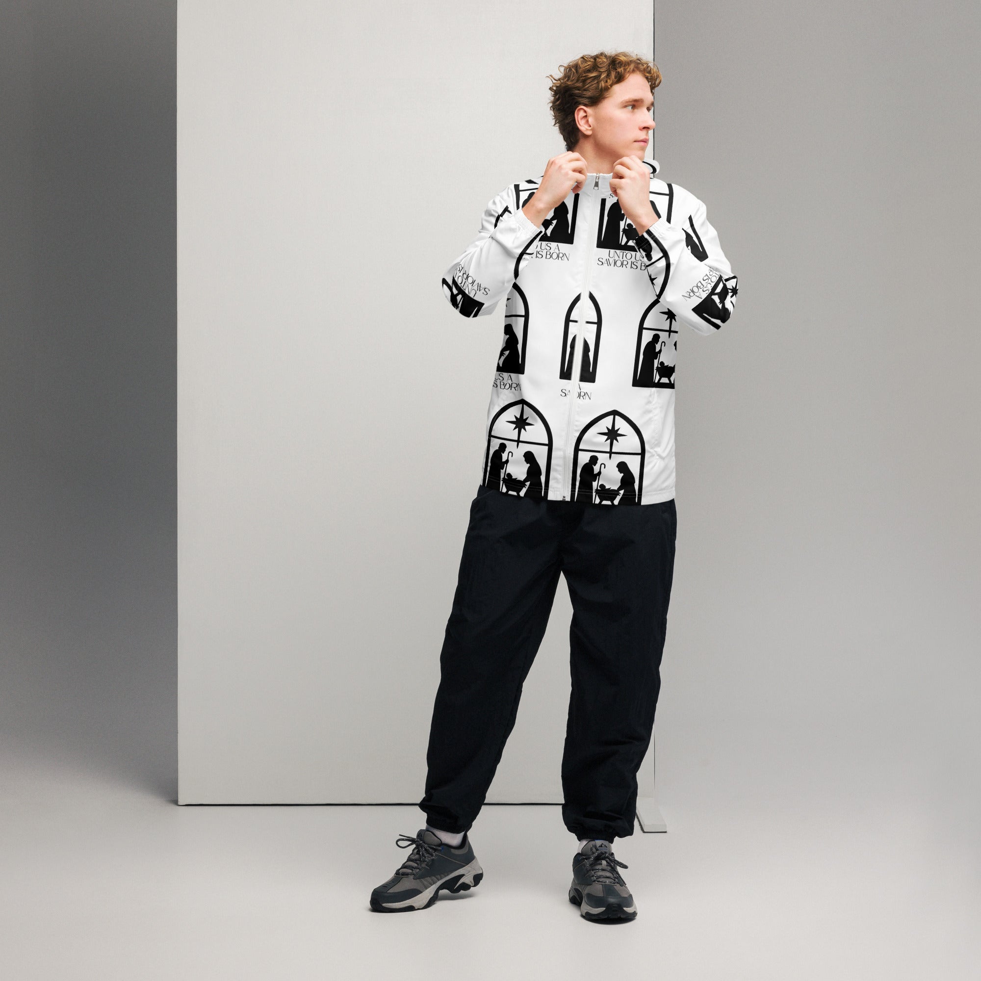 Savior is born Biblical Windbreaker | – RB Designa Co