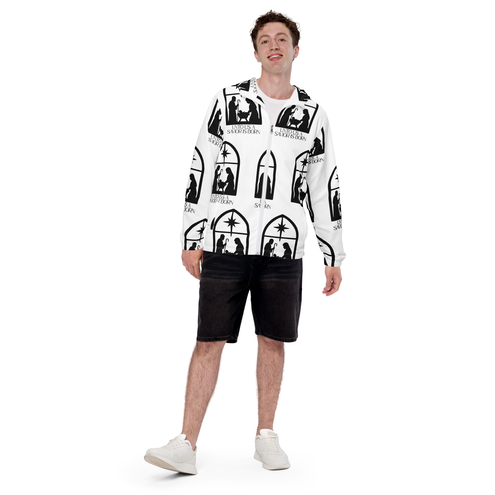 Savior is born Biblical Windbreaker | – RB Designa Co
