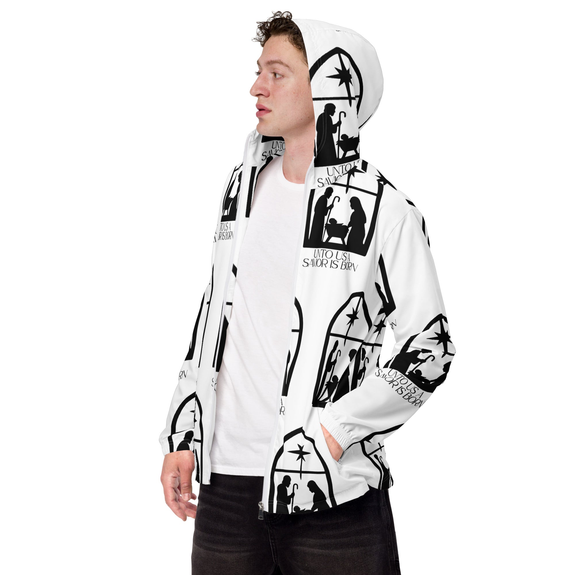 Savior is born Biblical Windbreaker | – RB Designa Co