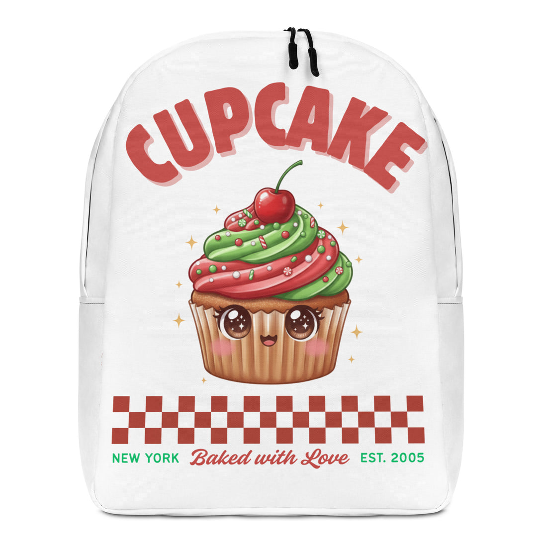Cupcake: Baked With Love | Minimalist Backpack | – RB Designa Co