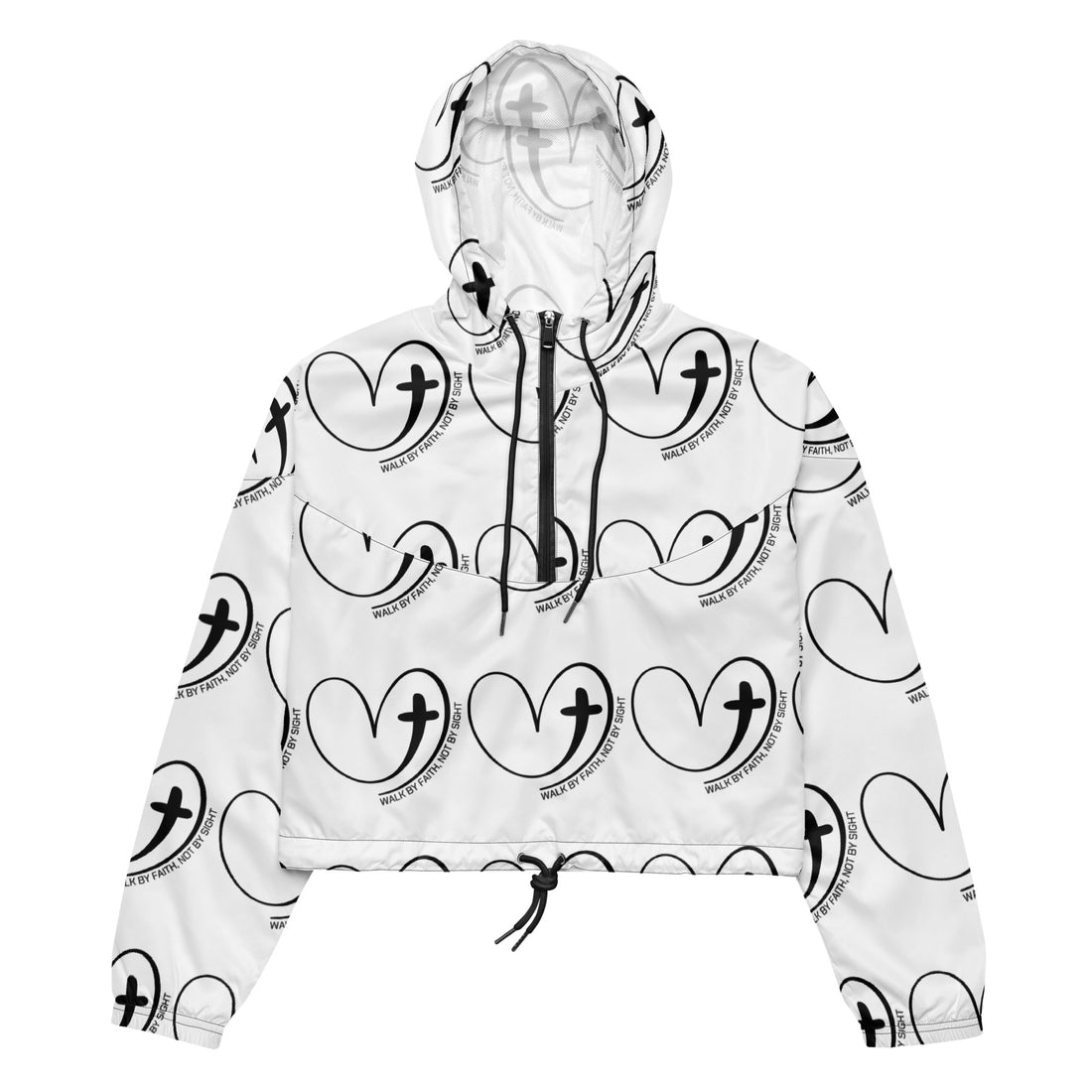 Walk By Faith Biblical Cropped Windbreaker | – RB Designa Co