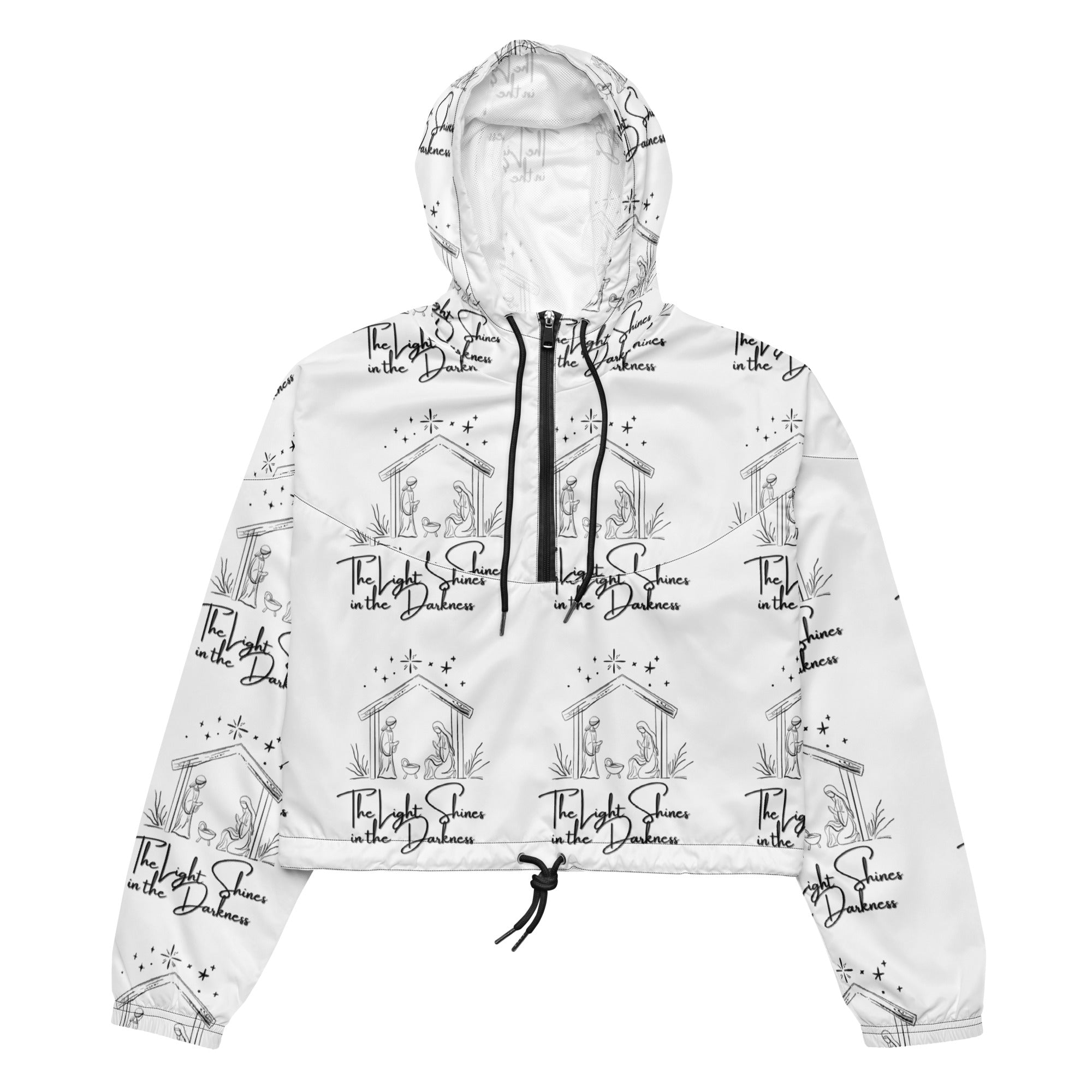 Light in Darkness Biblical Cropped Windbreaker | – RB Designa Co