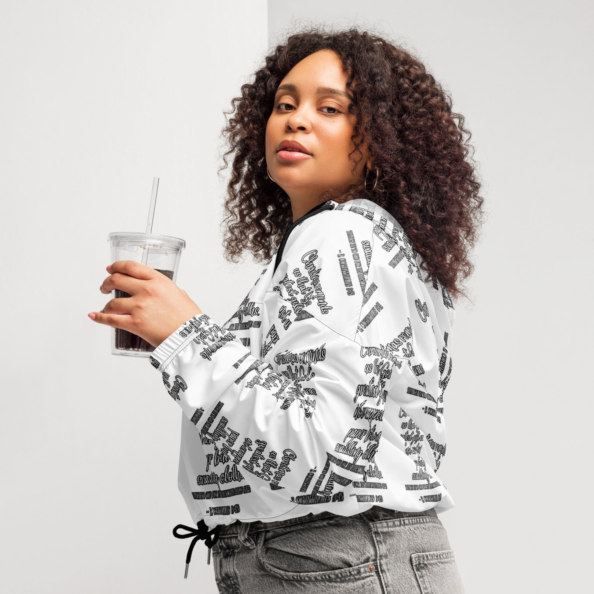 Gift Biblical Cropped Windbreaker | – RB Designa Co