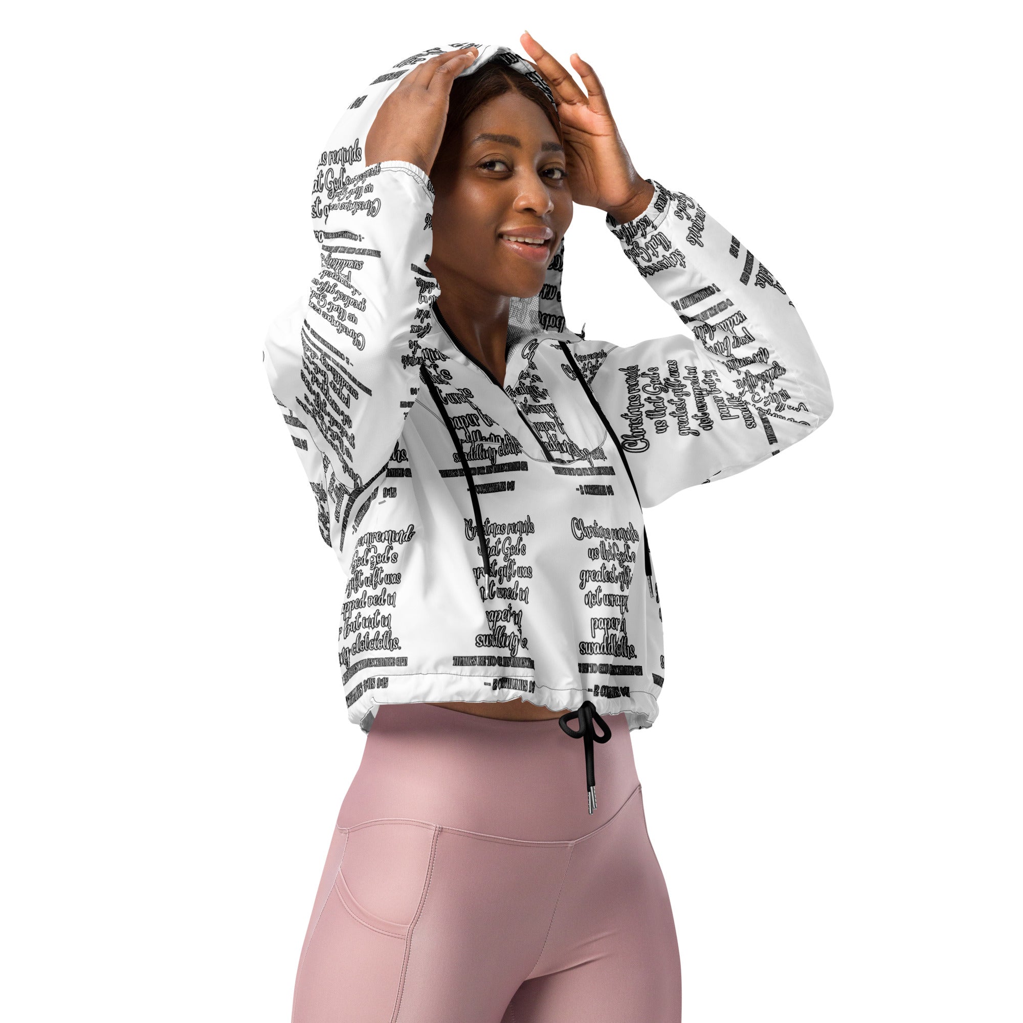 Gift Biblical Cropped Windbreaker | – RB Designa Co