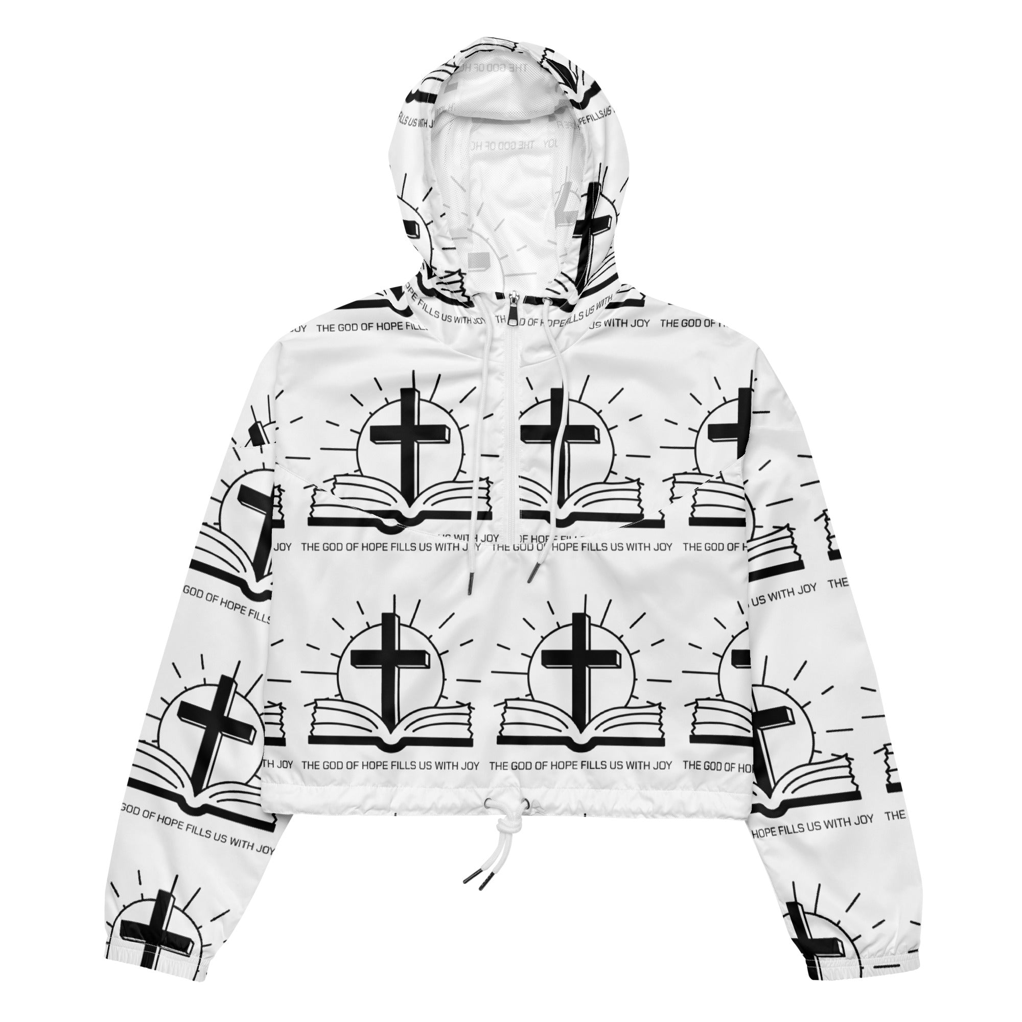 Joy of the Lord Biblical Cropped Windbreaker | – RB Designa Co