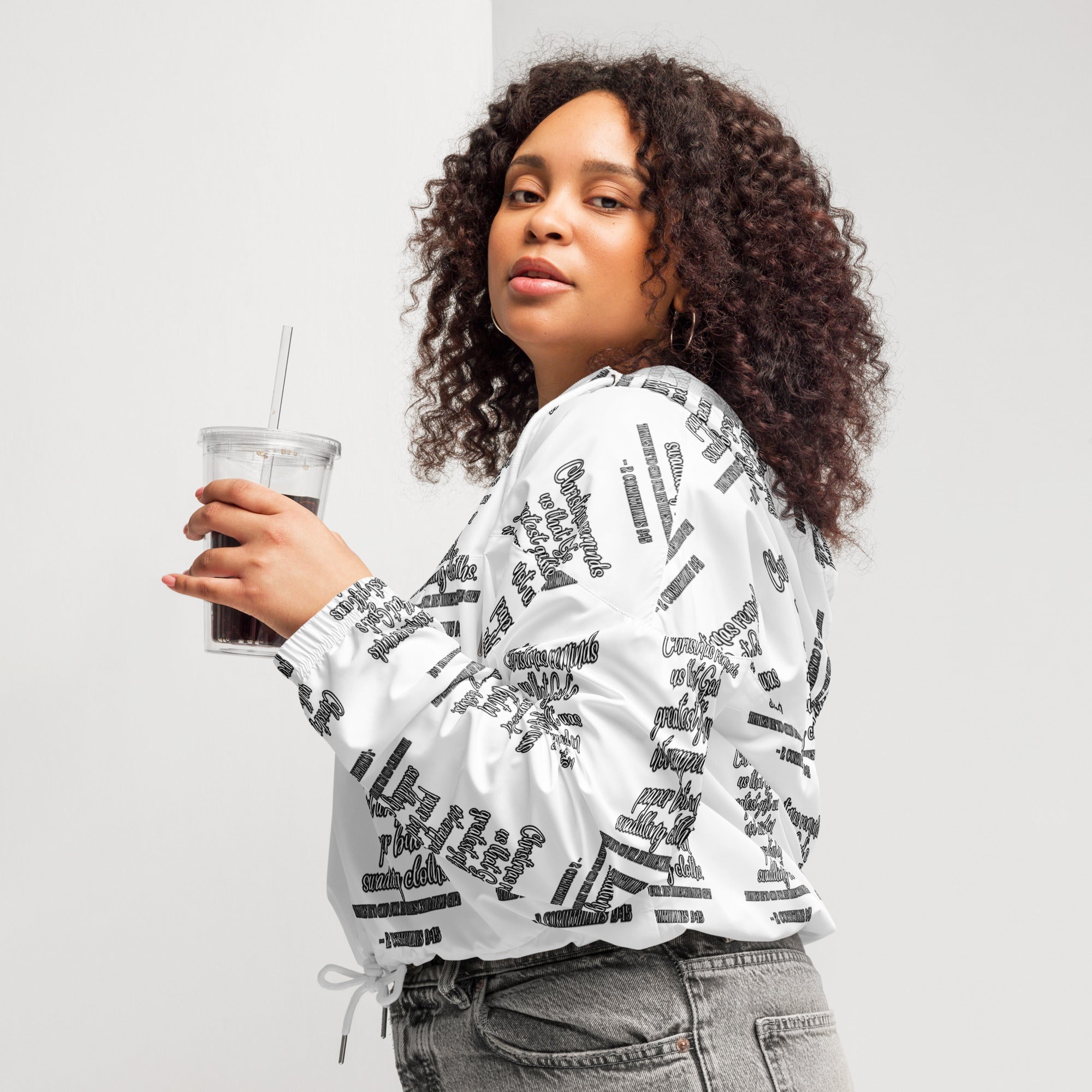 Gift Biblical Cropped Windbreaker | – RB Designa Co