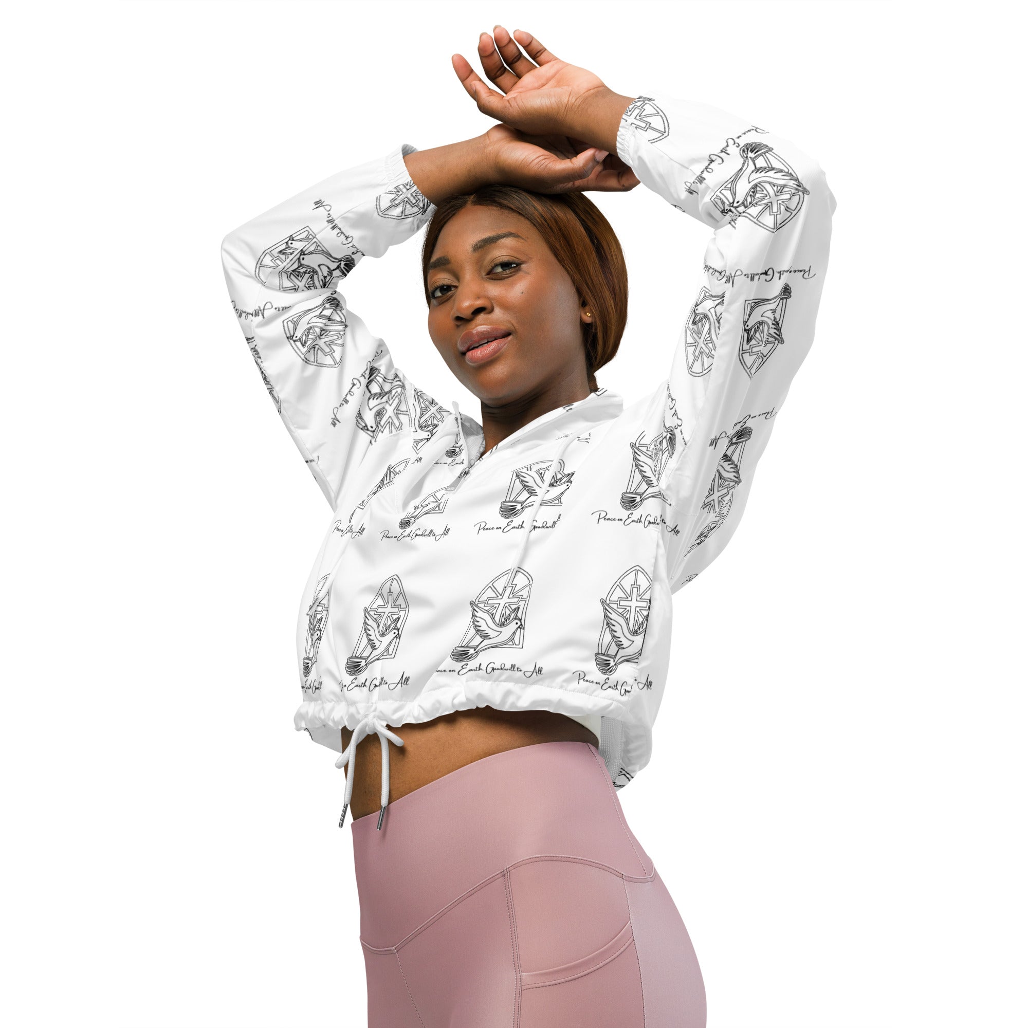 Savior is born Biblical Cropped Windbreaker | – RB Designa Co