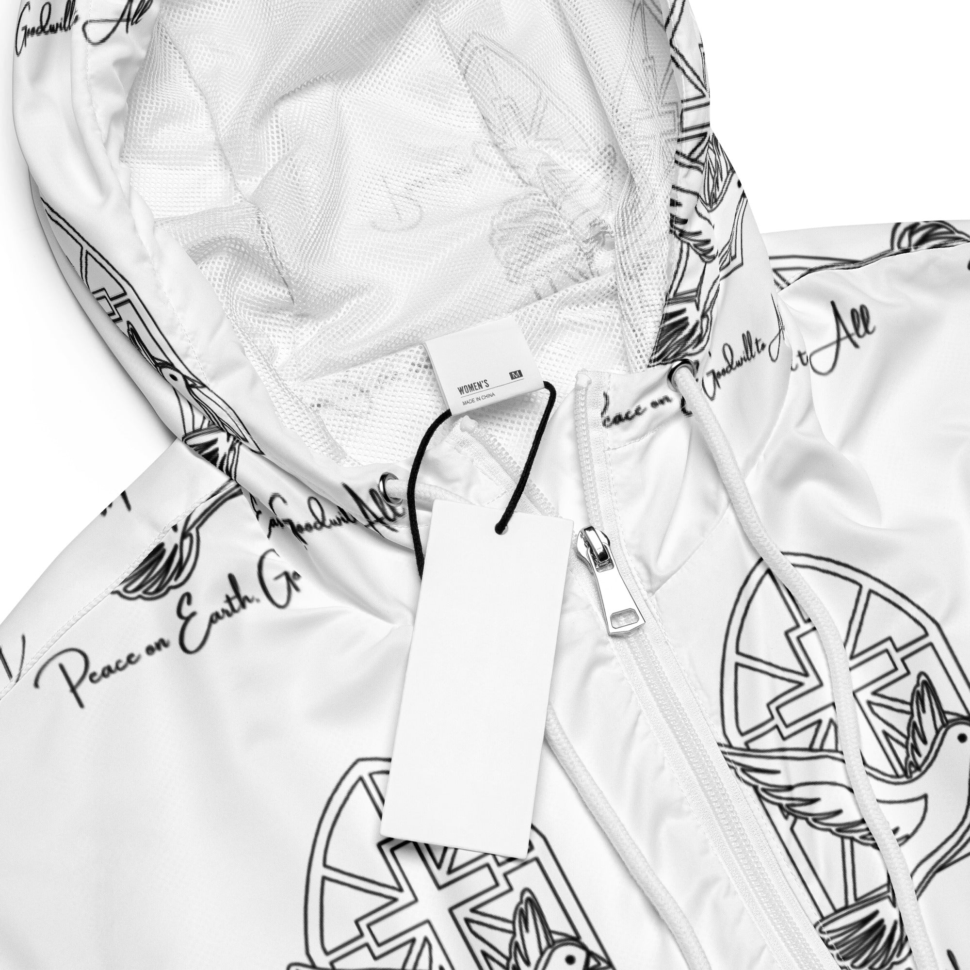 Peace Love God Biblical Cropped Windbreaker | – RB Designa Co