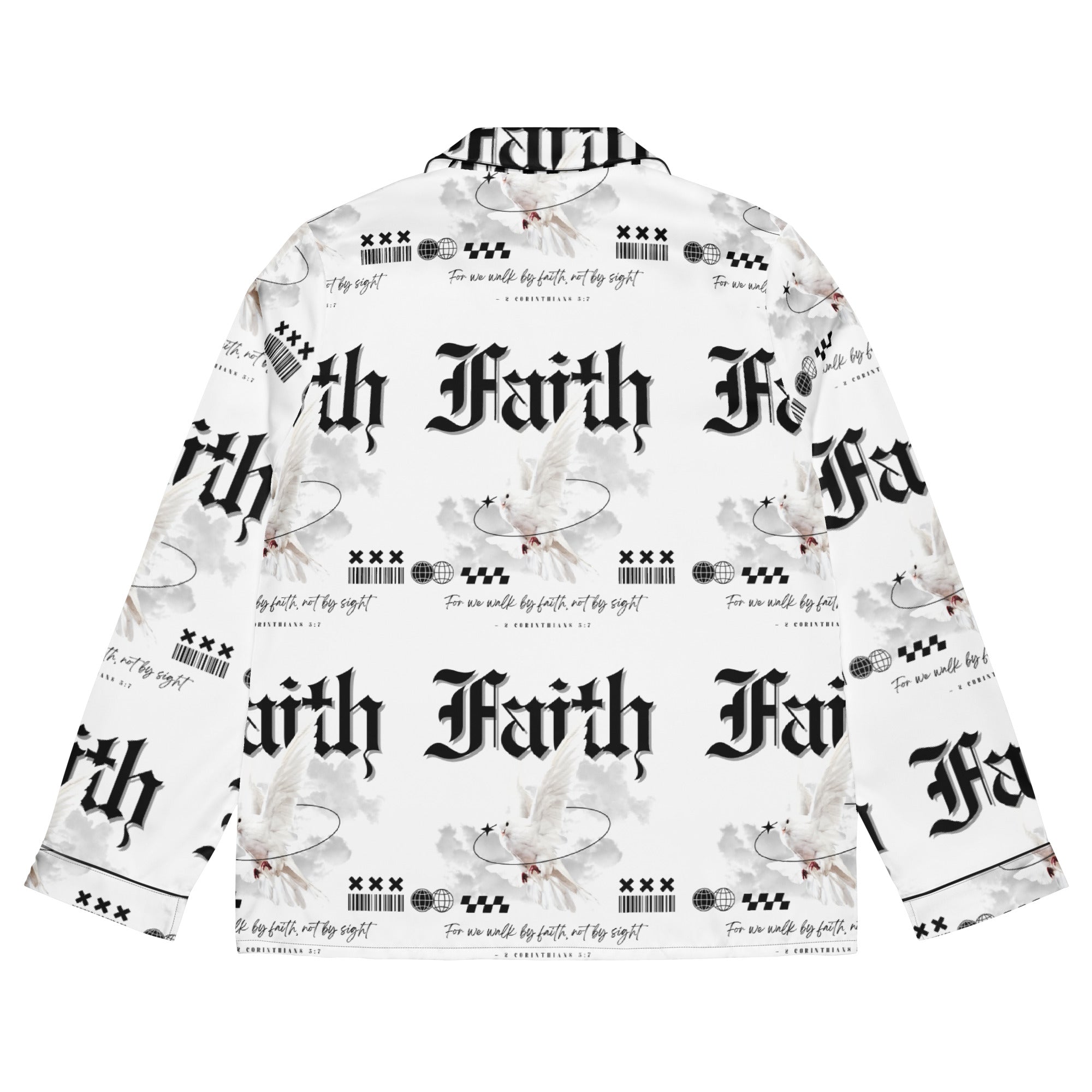 Faith Back Light Biblical Long Sleeve Pajama Top | – RB Designa Co