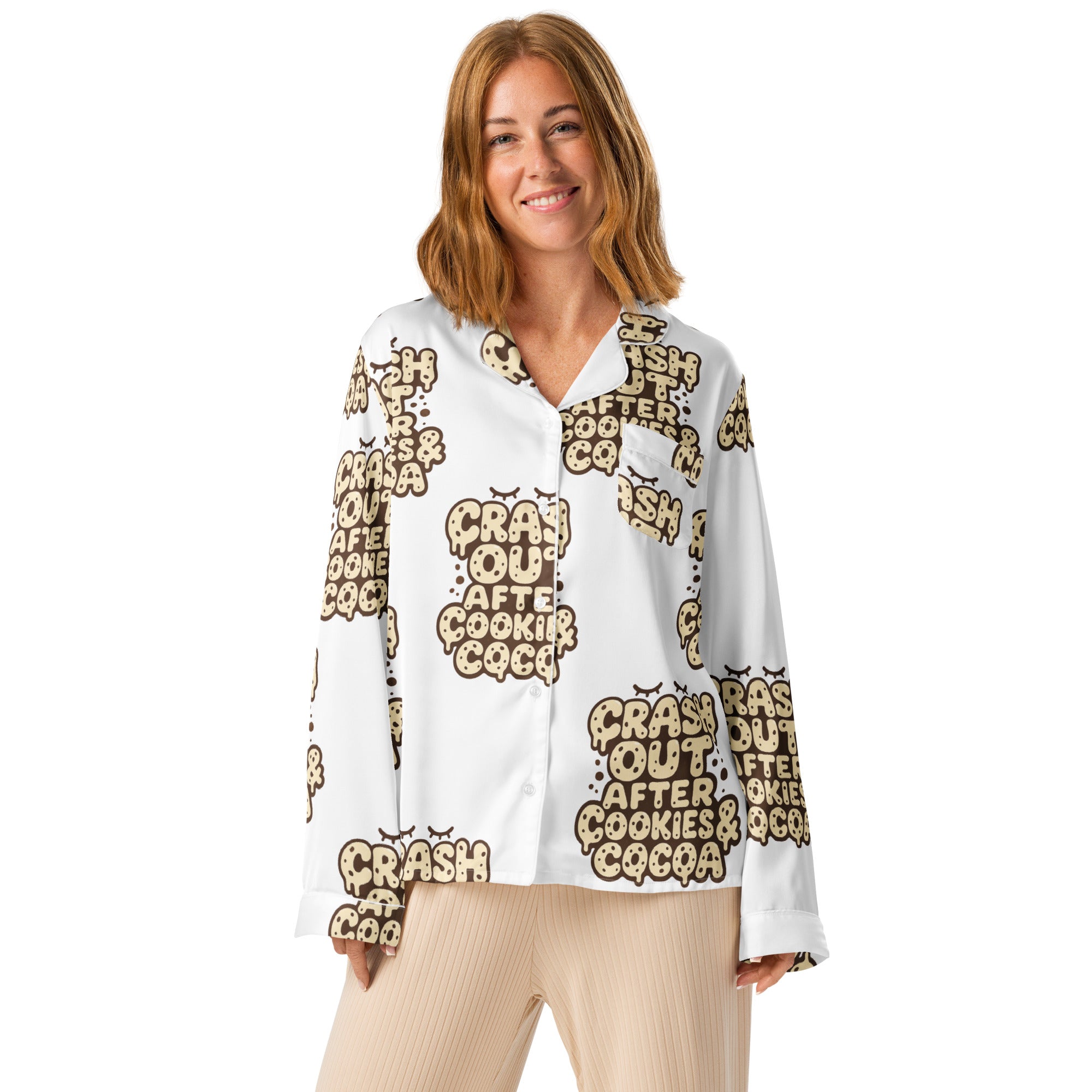 Groovy Cookies Teen Long Sleeve Pajama Top | – RB Designa Co