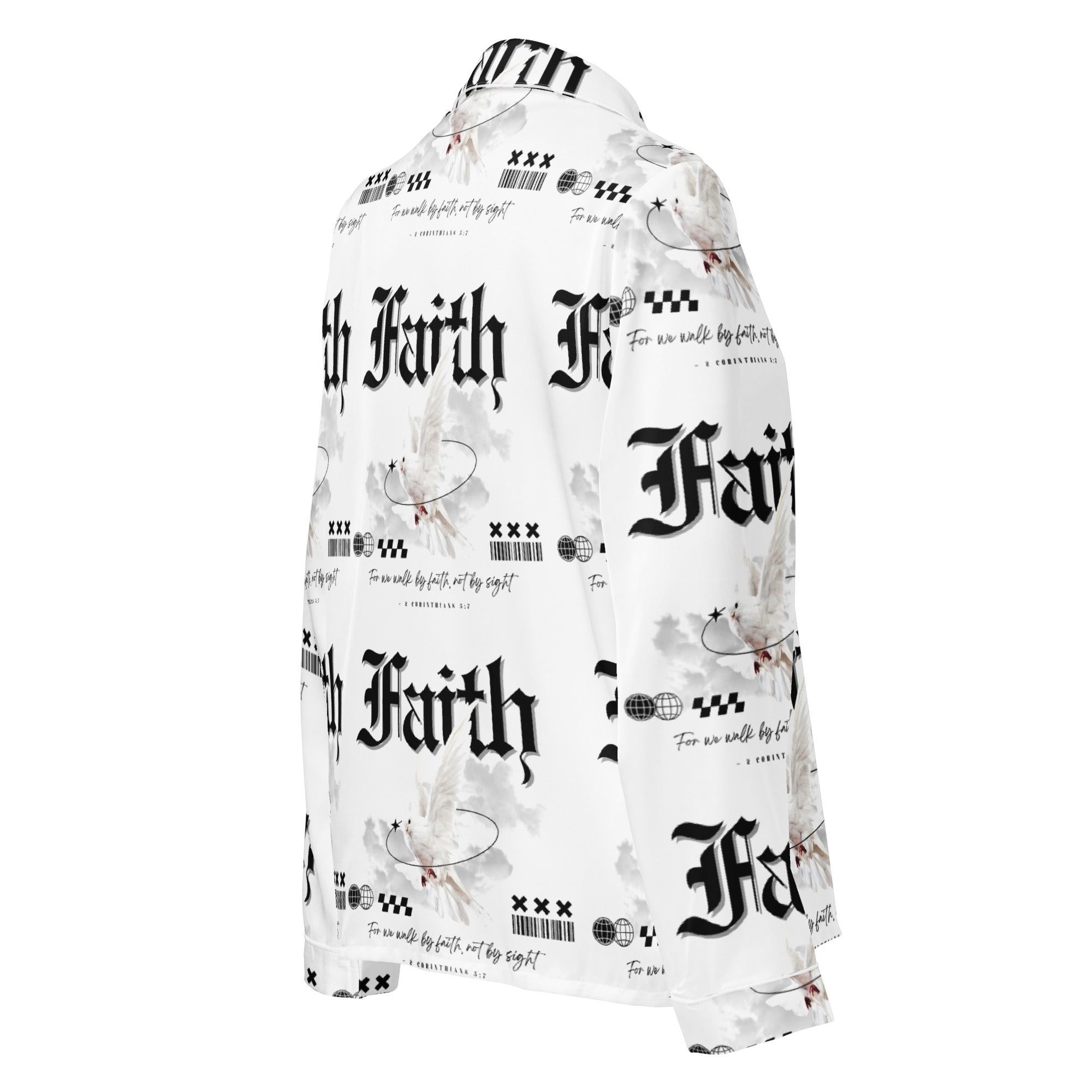 Faith Back Light Biblical Long Sleeve Pajama Top | – RB Designa Co