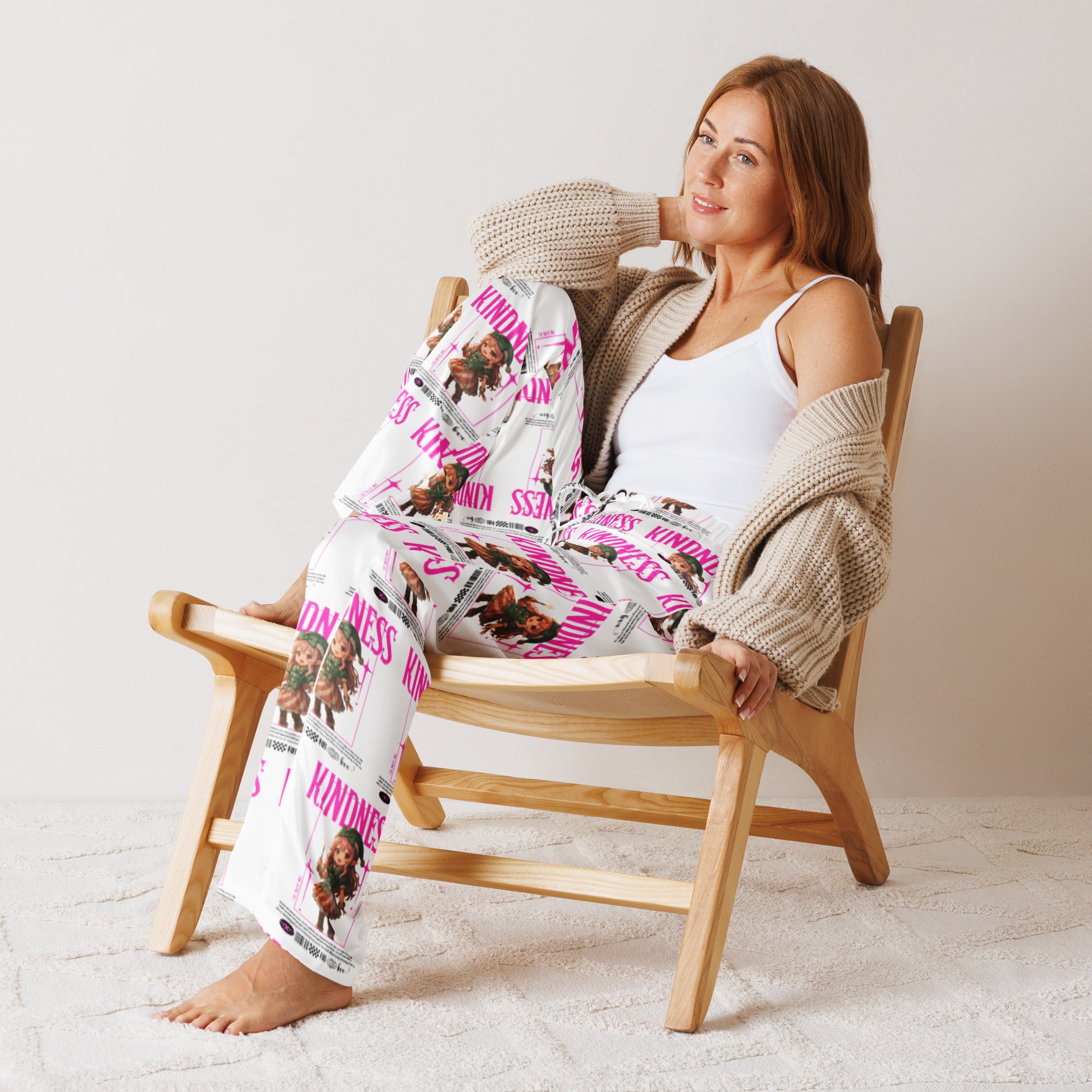 "Kindness"- Black | Women’s pajama pants | – RB Designa Co