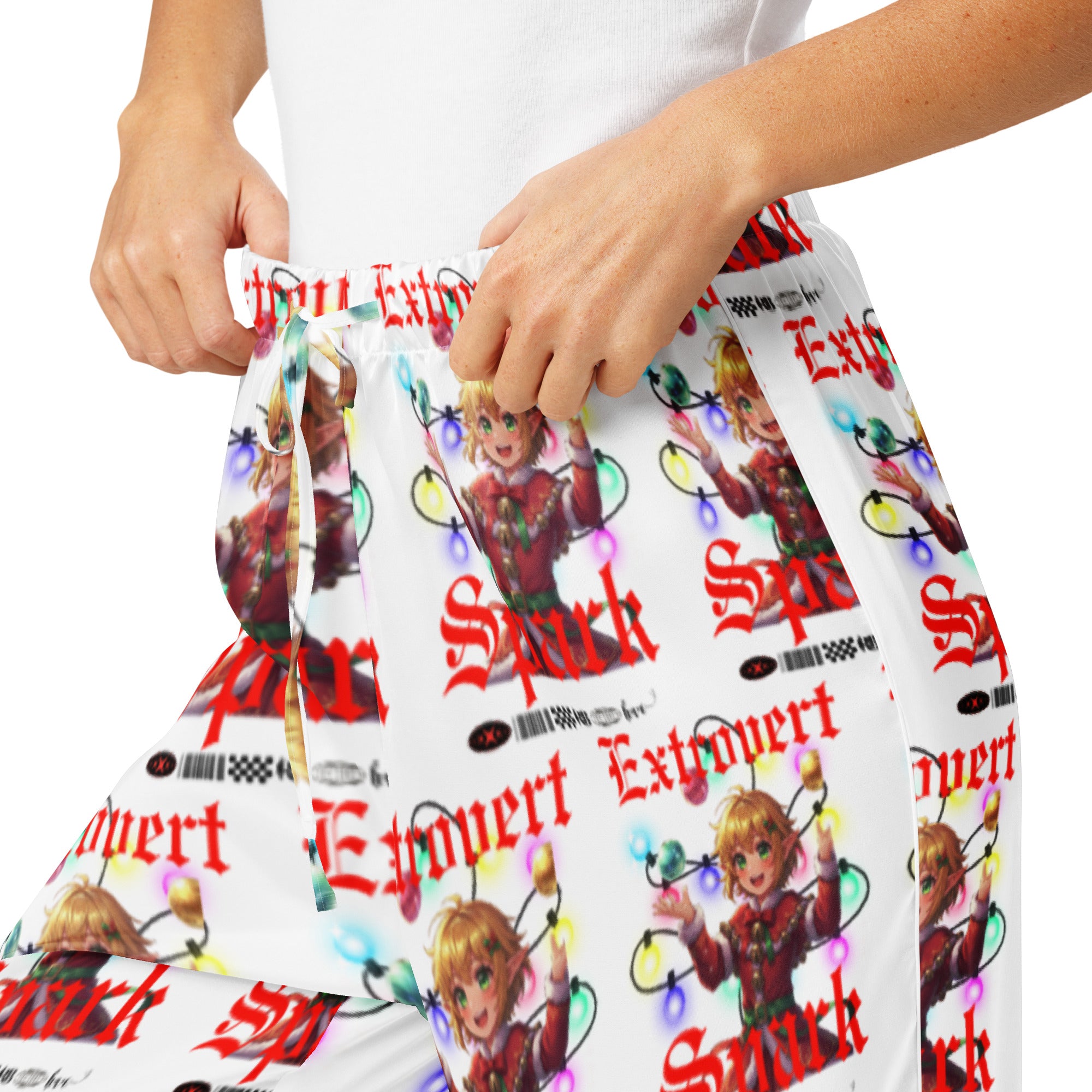 "Extrovert Spark"- Black | Women’s pajama pants | – RB Designa Co