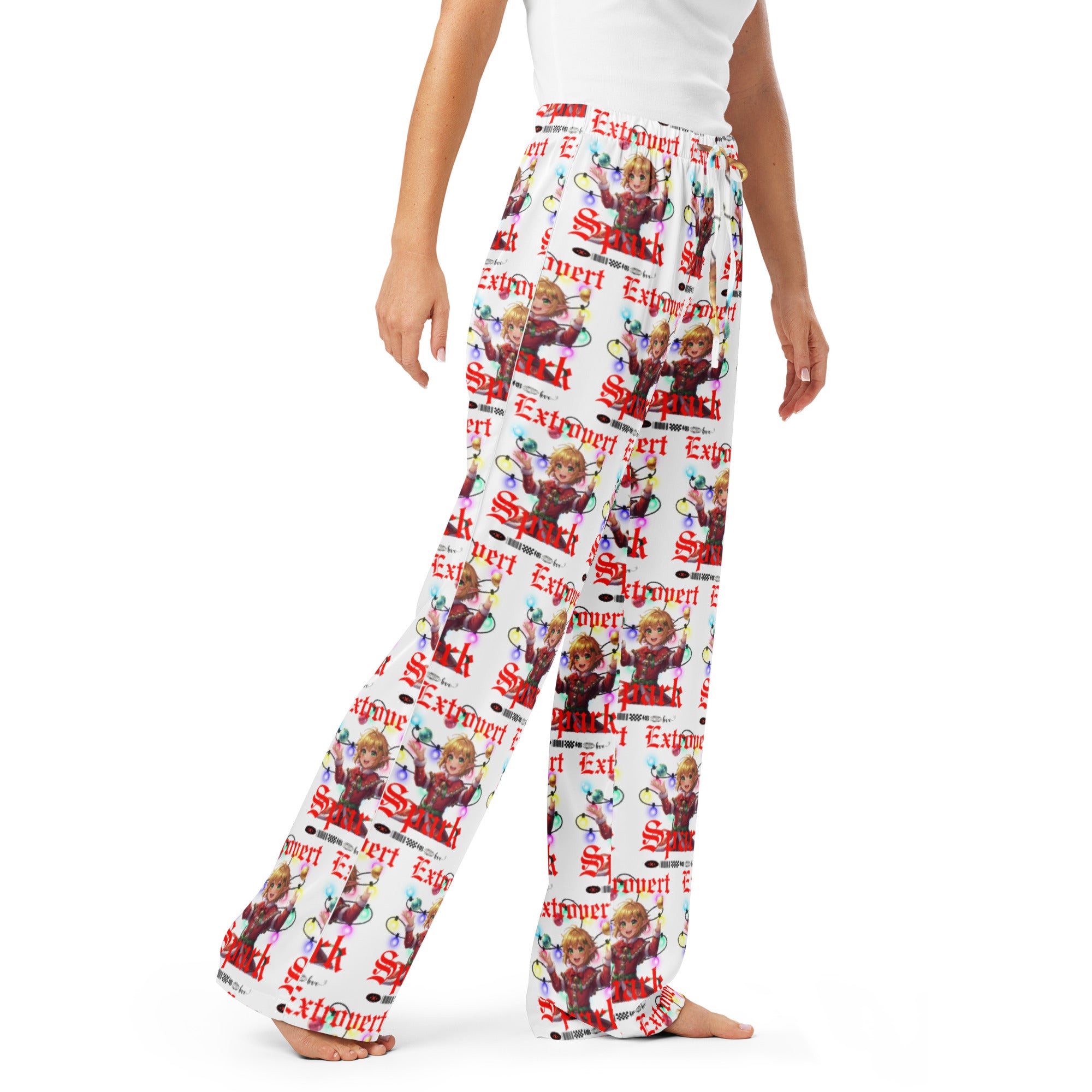 "Extrovert Spark"- Black | Women’s pajama pants | – RB Designa Co