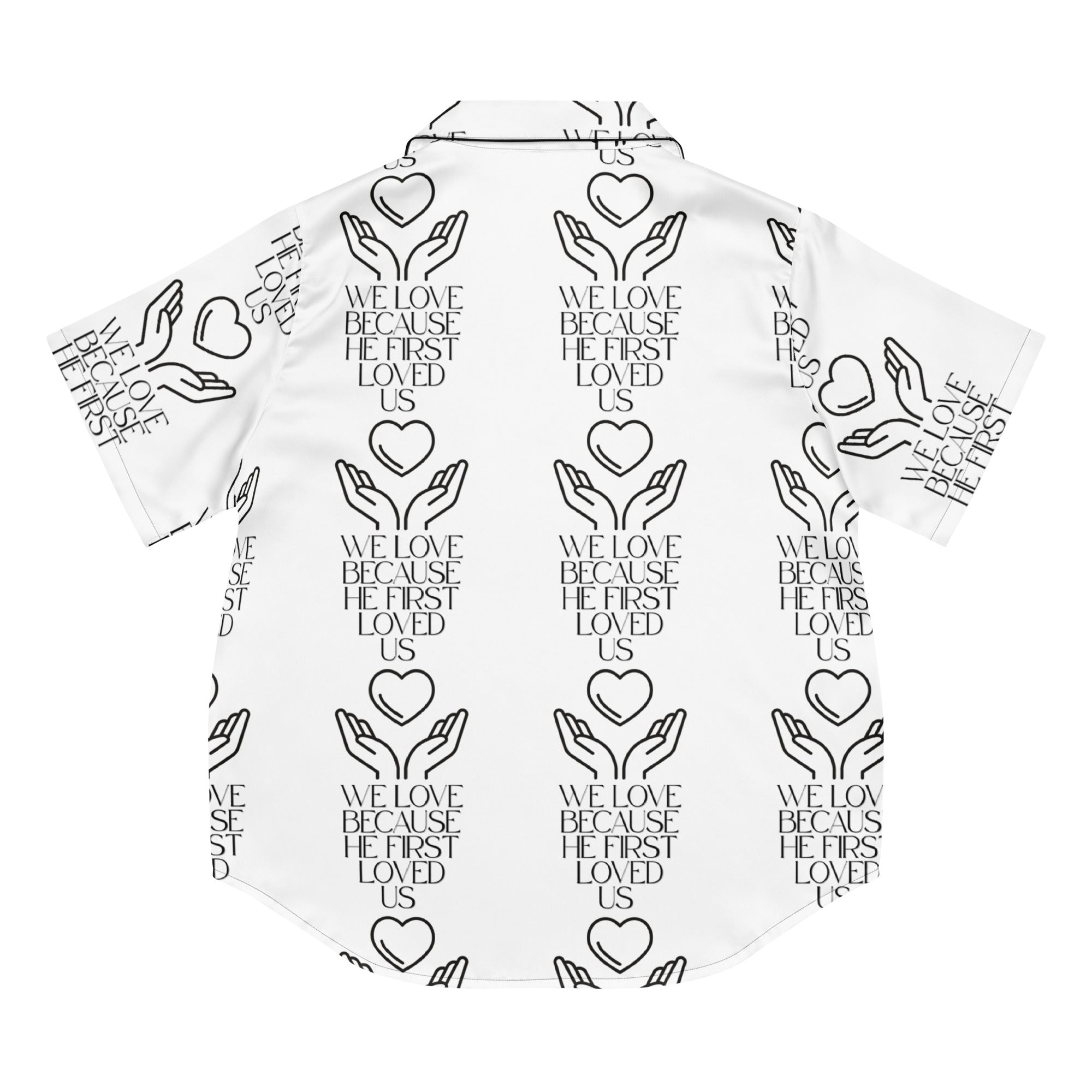 He First Loved Us Biblical Short-Sleeves Pajama Top | – RB Designa Co