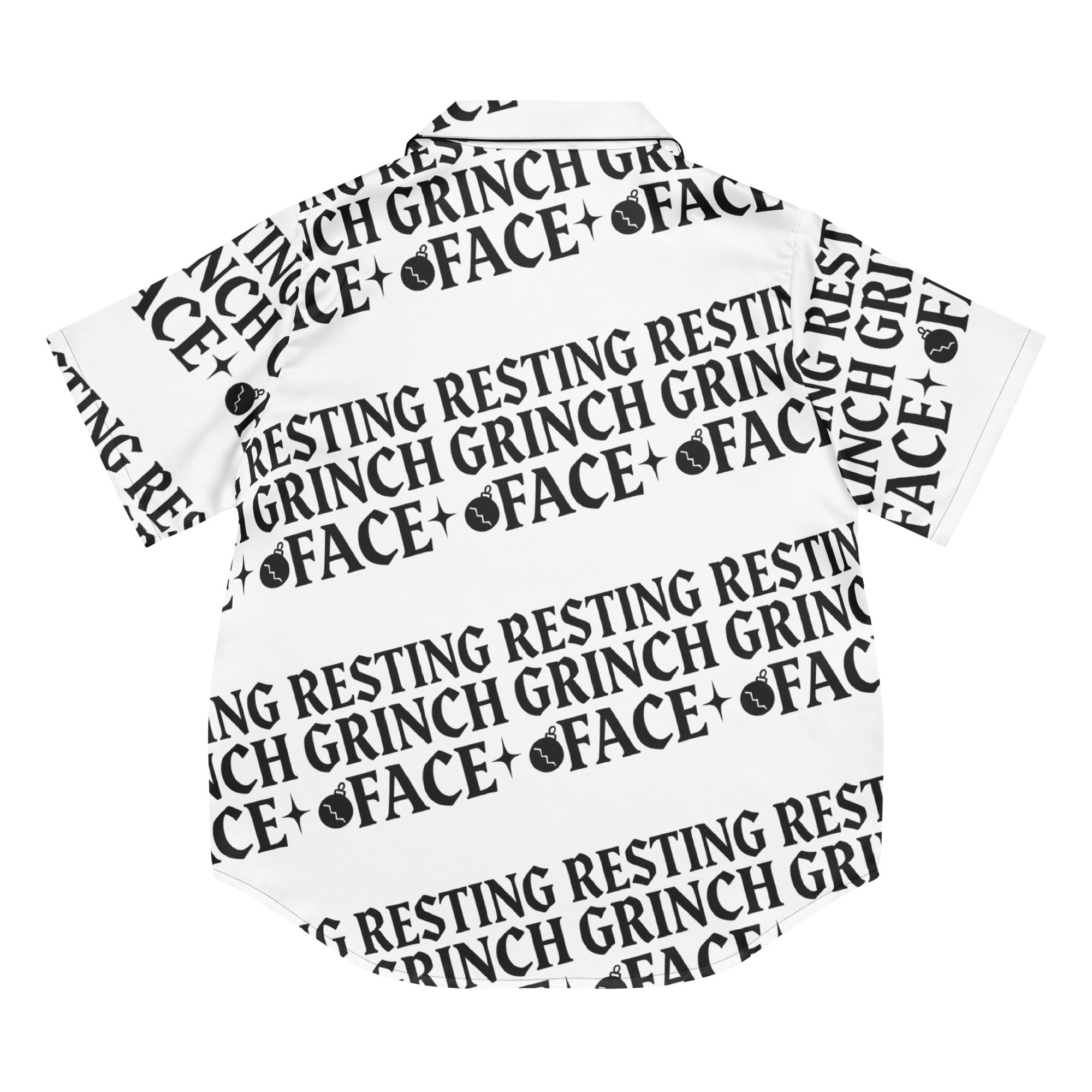 Resting Grinch Face Goth Humbag Short-Sleeves Pajama Top | – RB Designa Co