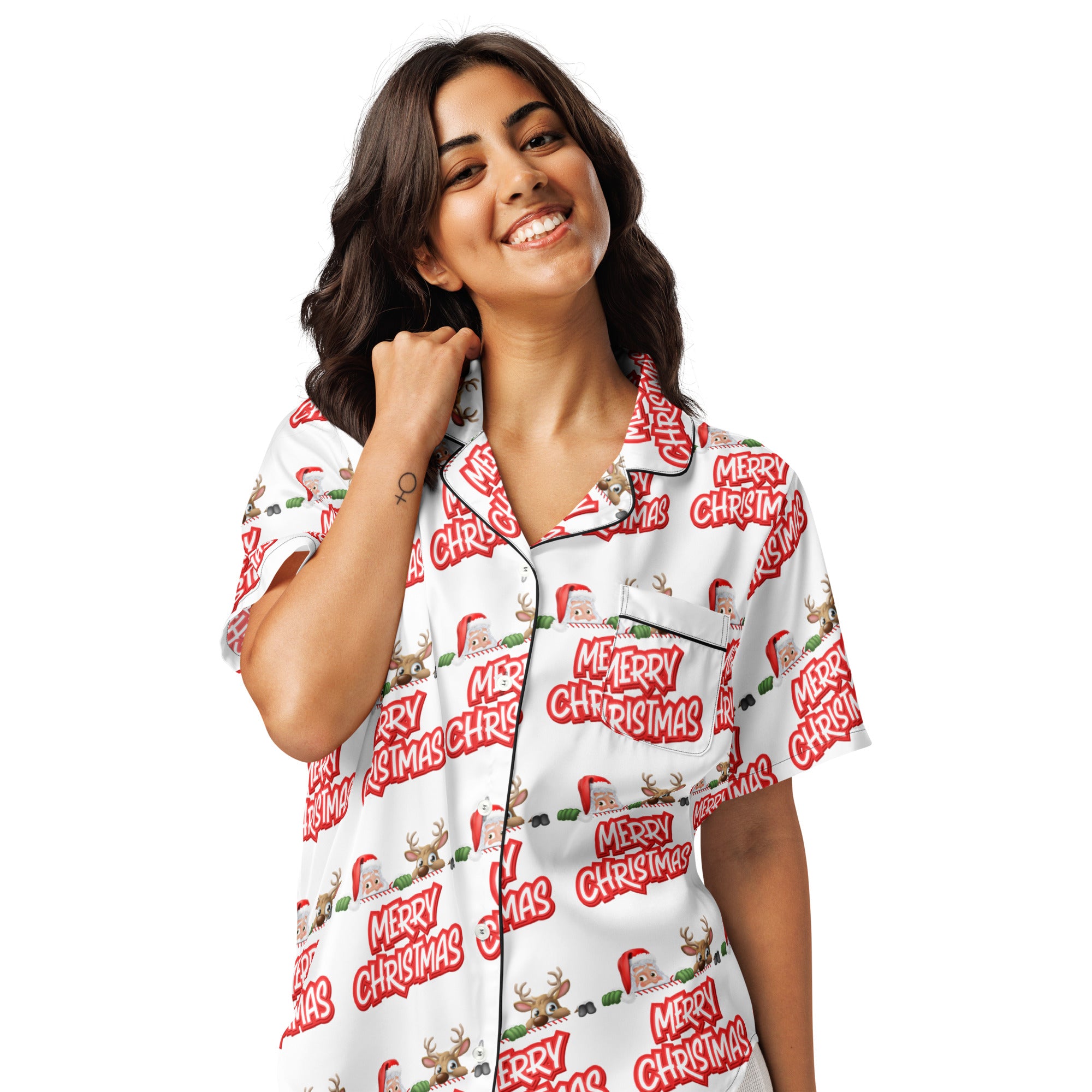 Peeking Crew Teen Short-Sleeves Pajama Top | – RB Designa Co