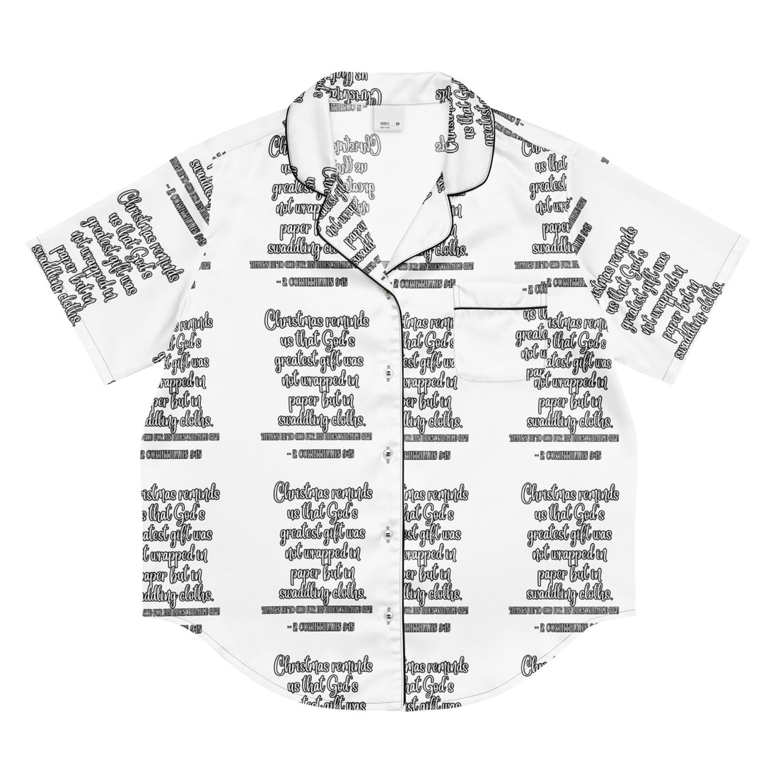 Gift Biblical Short-Sleeves Pajama Top | – RB Designa Co