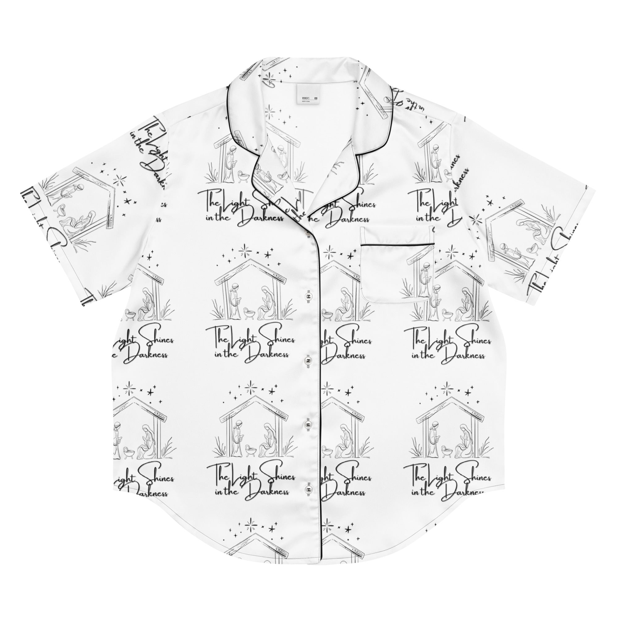 Light in Darkness Biblical Short-Sleeves Pajama Top | – RB Designa Co