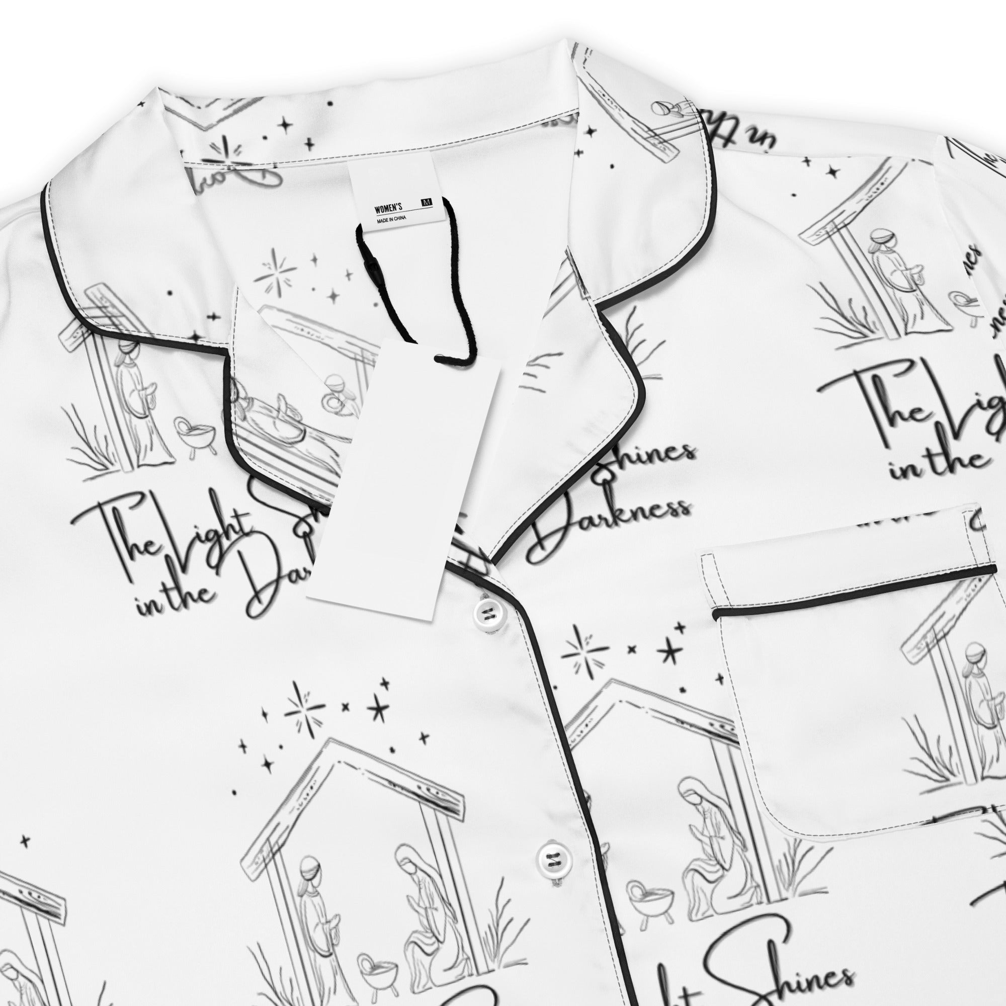 Light in Darkness Biblical Short-Sleeves Pajama Top | – RB Designa Co