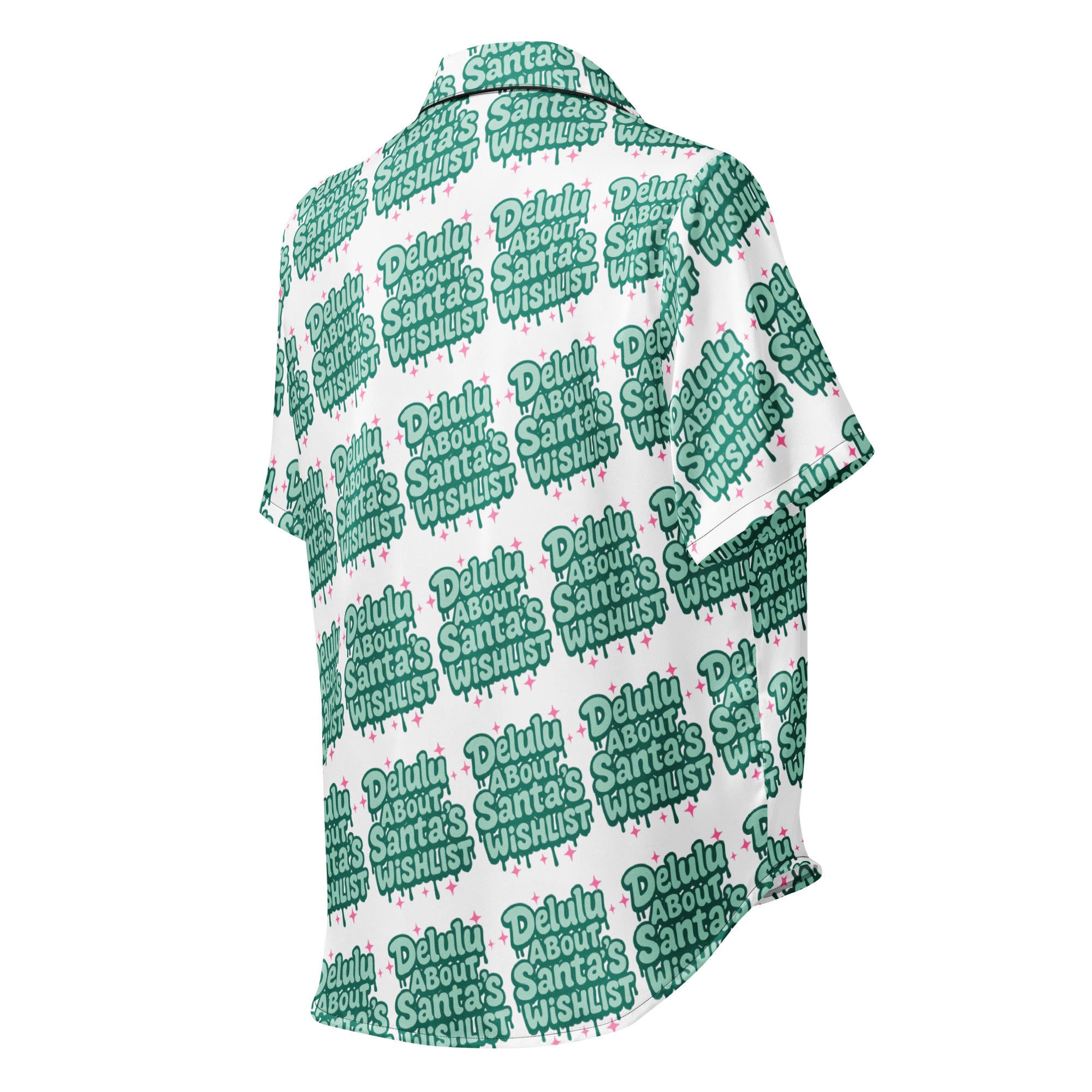Delulu All Green Teen Short-Sleeves Pajama Top | – RB Designa Co
